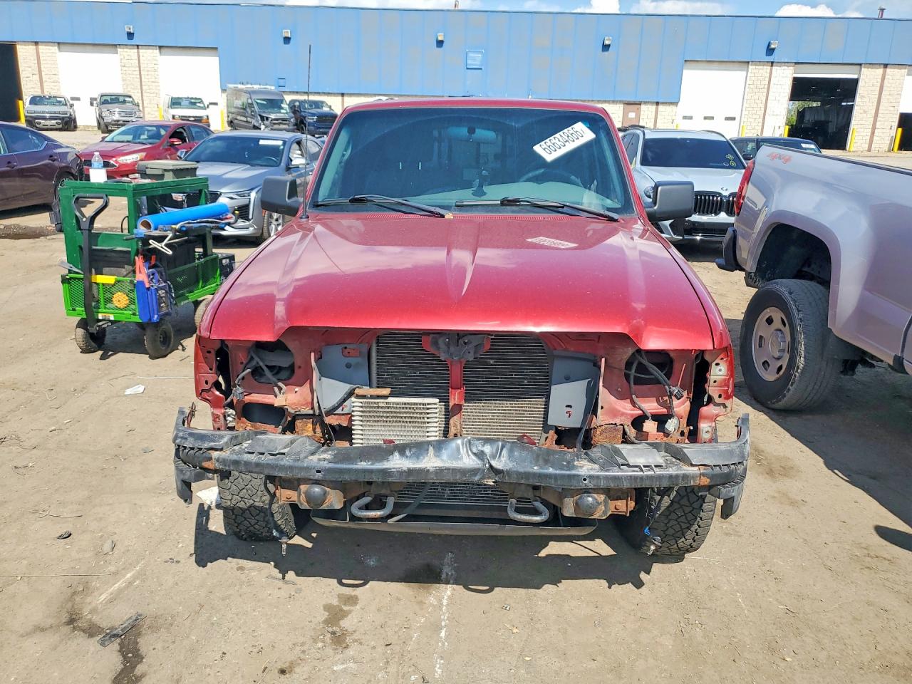 2011 Ford Ranger Super Cab Red vin: 1FTLR4FE5BPB04748