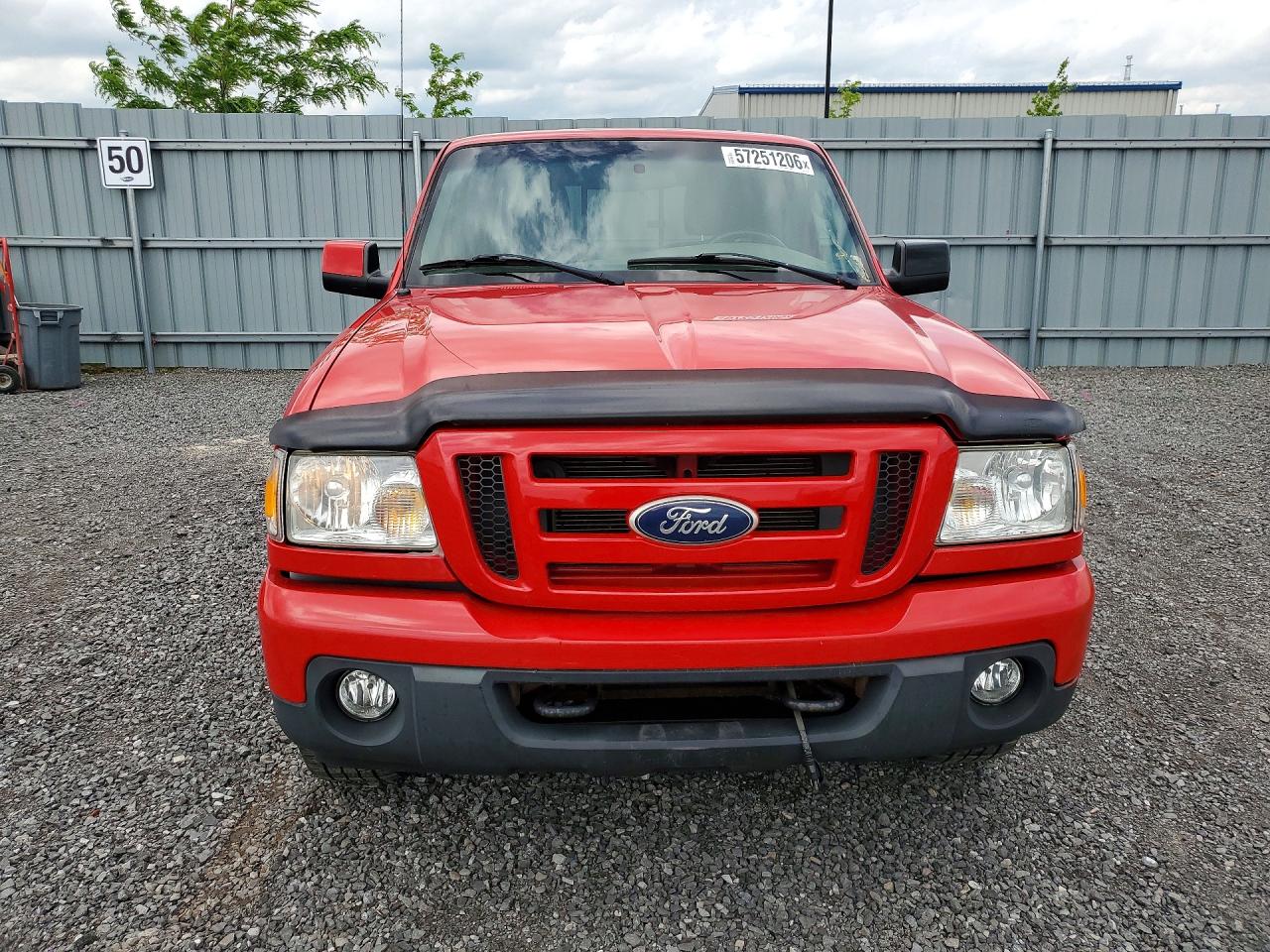 2010 Ford Ranger Super Cab Red vin: 1FTLR4FE6APA72942