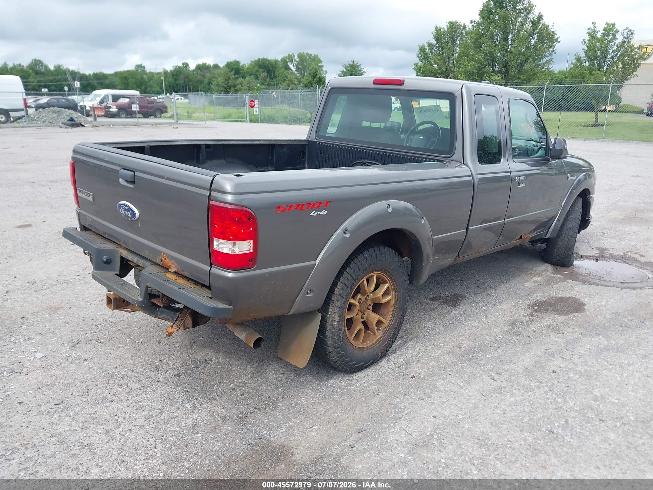 2011 Ford Ranger Sport Gray vin: 1FTLR4FE6BPA32412