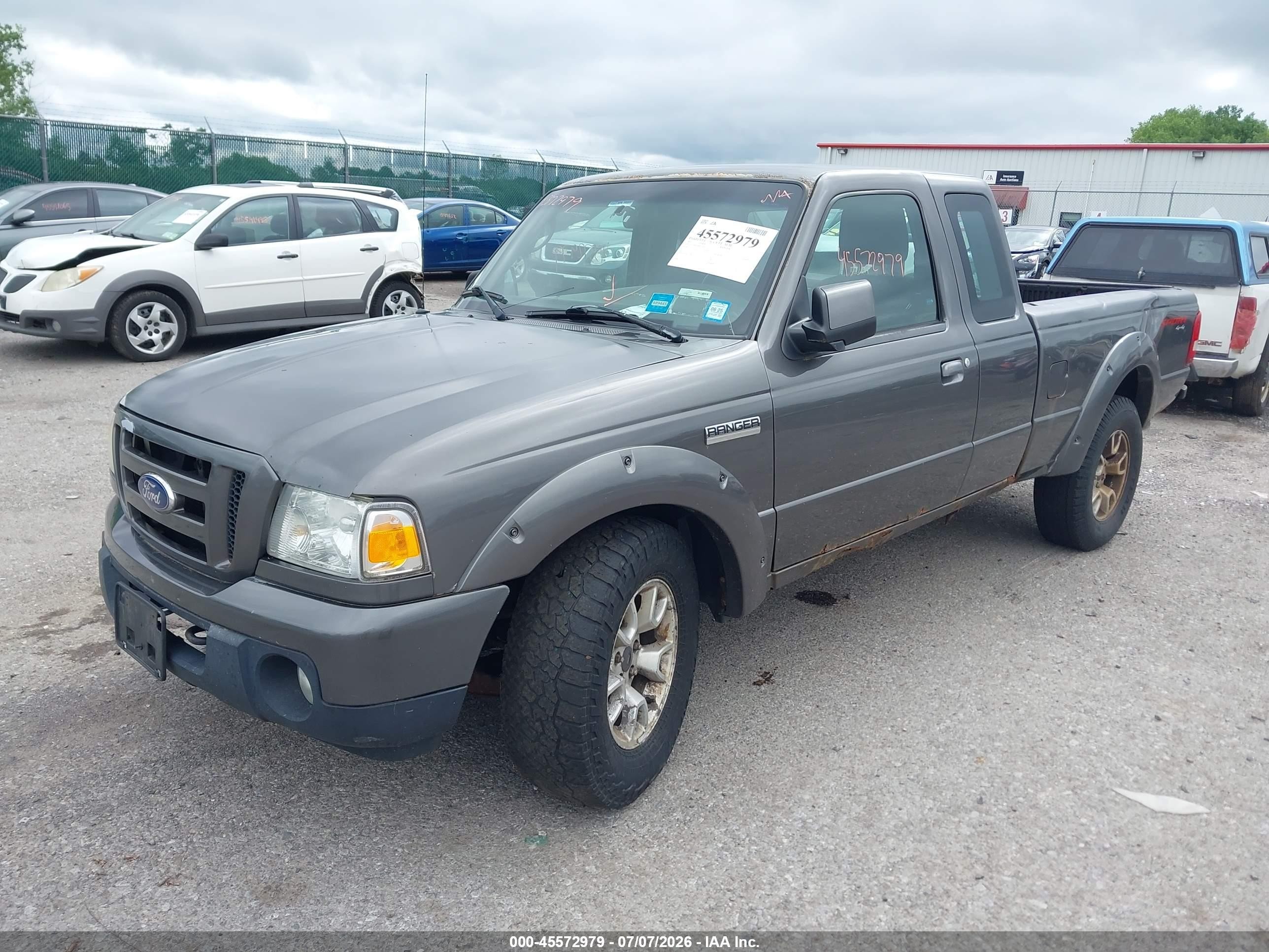 2011 Ford Ranger Sport Gray vin: 1FTLR4FE6BPA32412