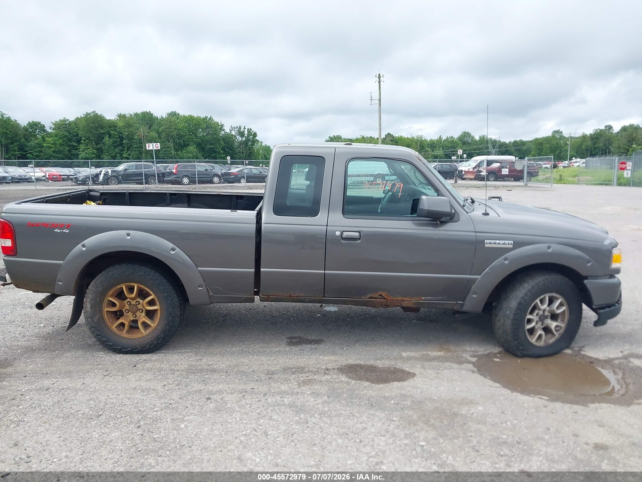 2011 Ford Ranger Sport Gray vin: 1FTLR4FE6BPA32412
