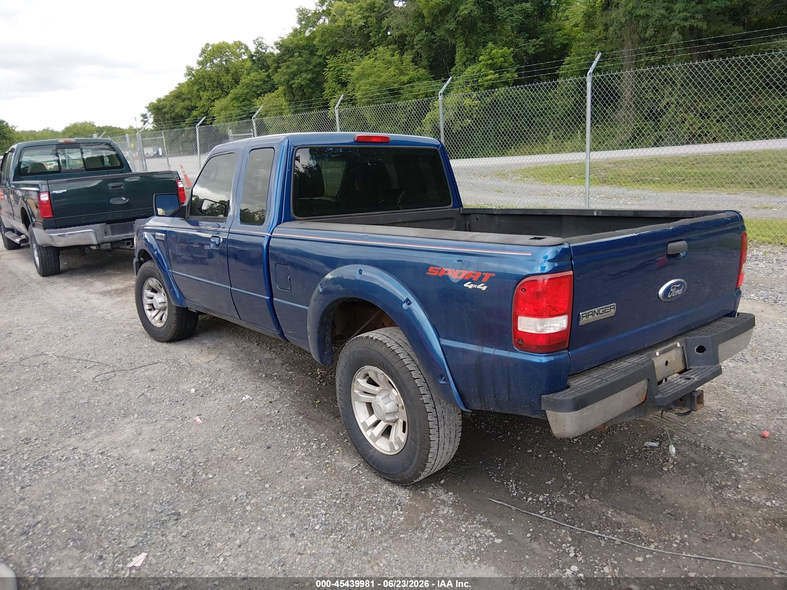2011 Ford Ranger Sport Blue vin: 1FTLR4FE6BPA37853