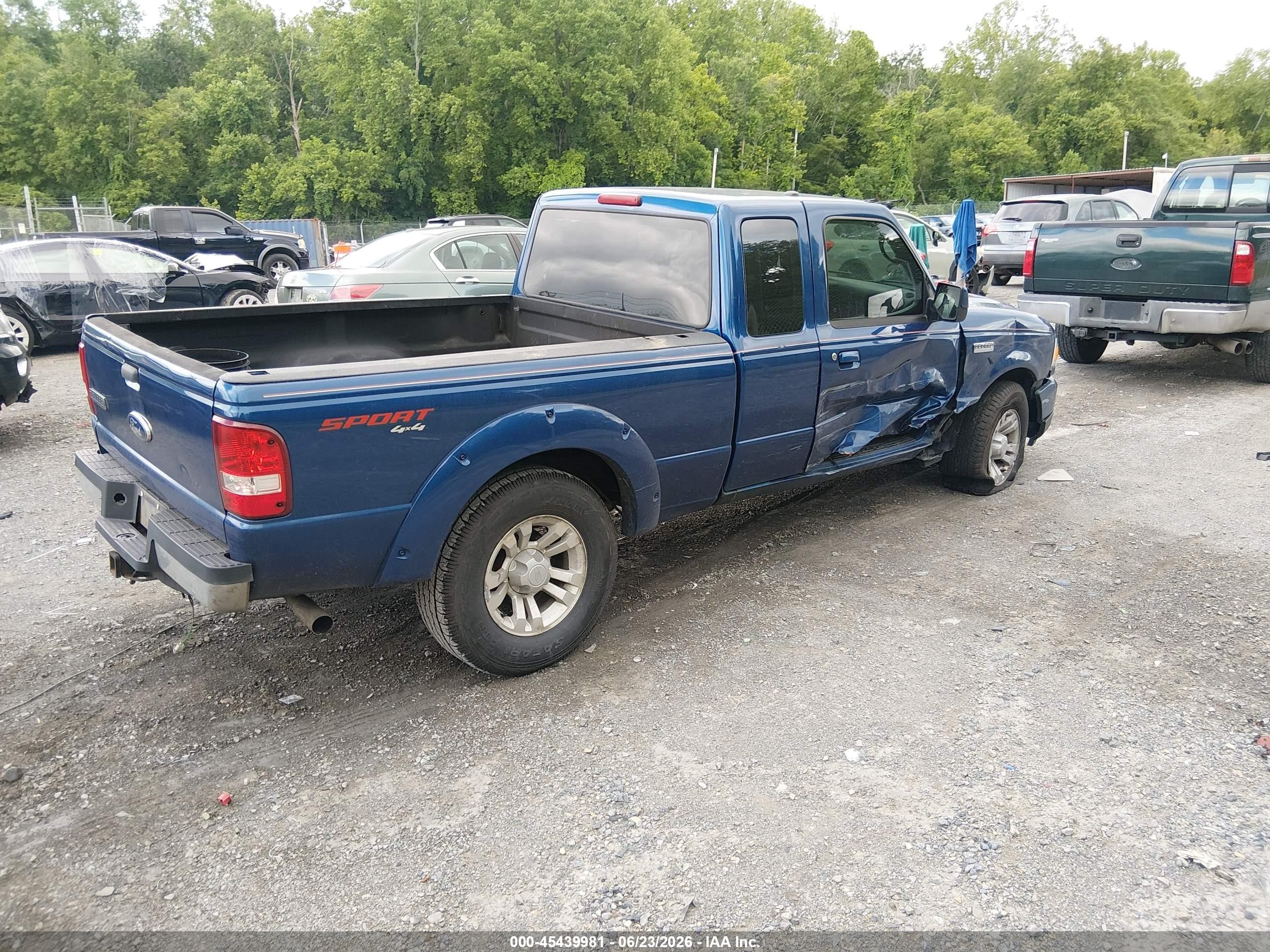 2011 Ford Ranger Sport Blue vin: 1FTLR4FE6BPA37853
