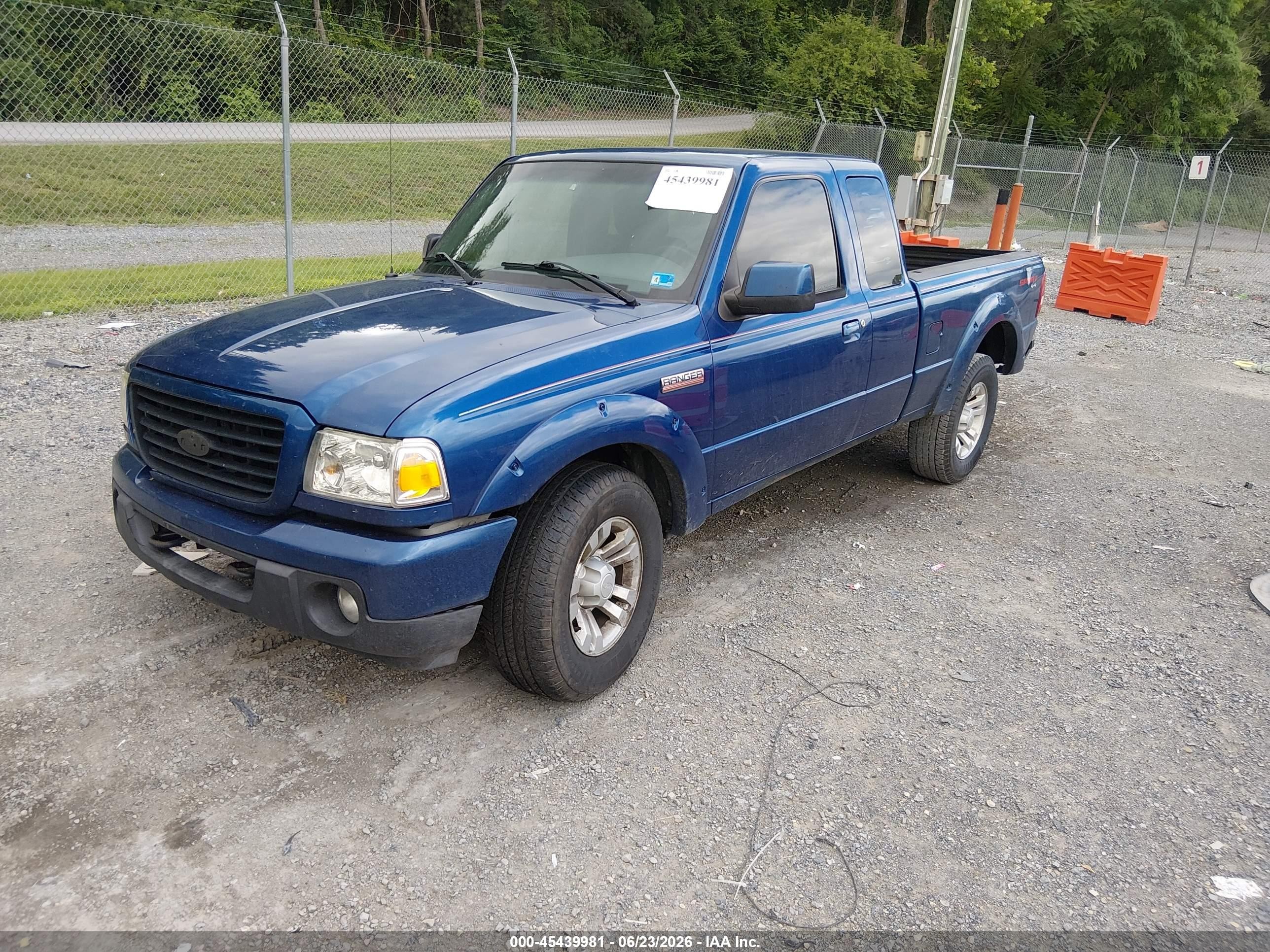 2011 Ford Ranger Sport Blue vin: 1FTLR4FE6BPA37853