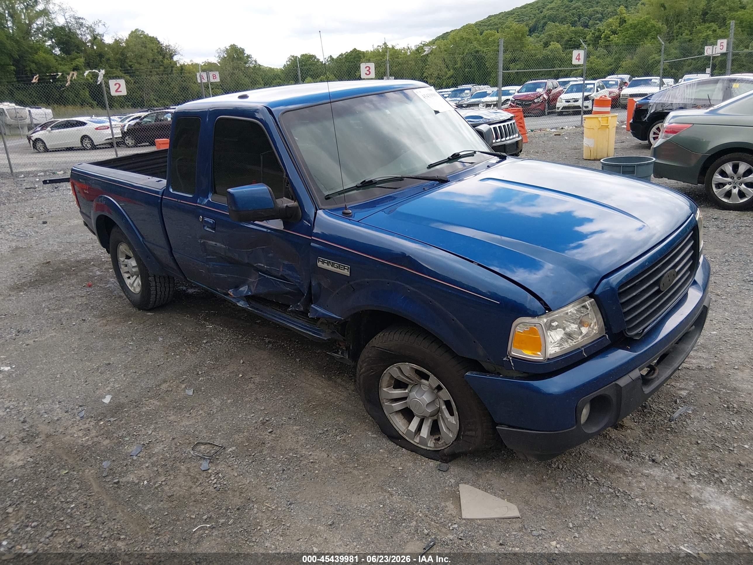 2011 Ford Ranger Sport Blue vin: 1FTLR4FE6BPA37853