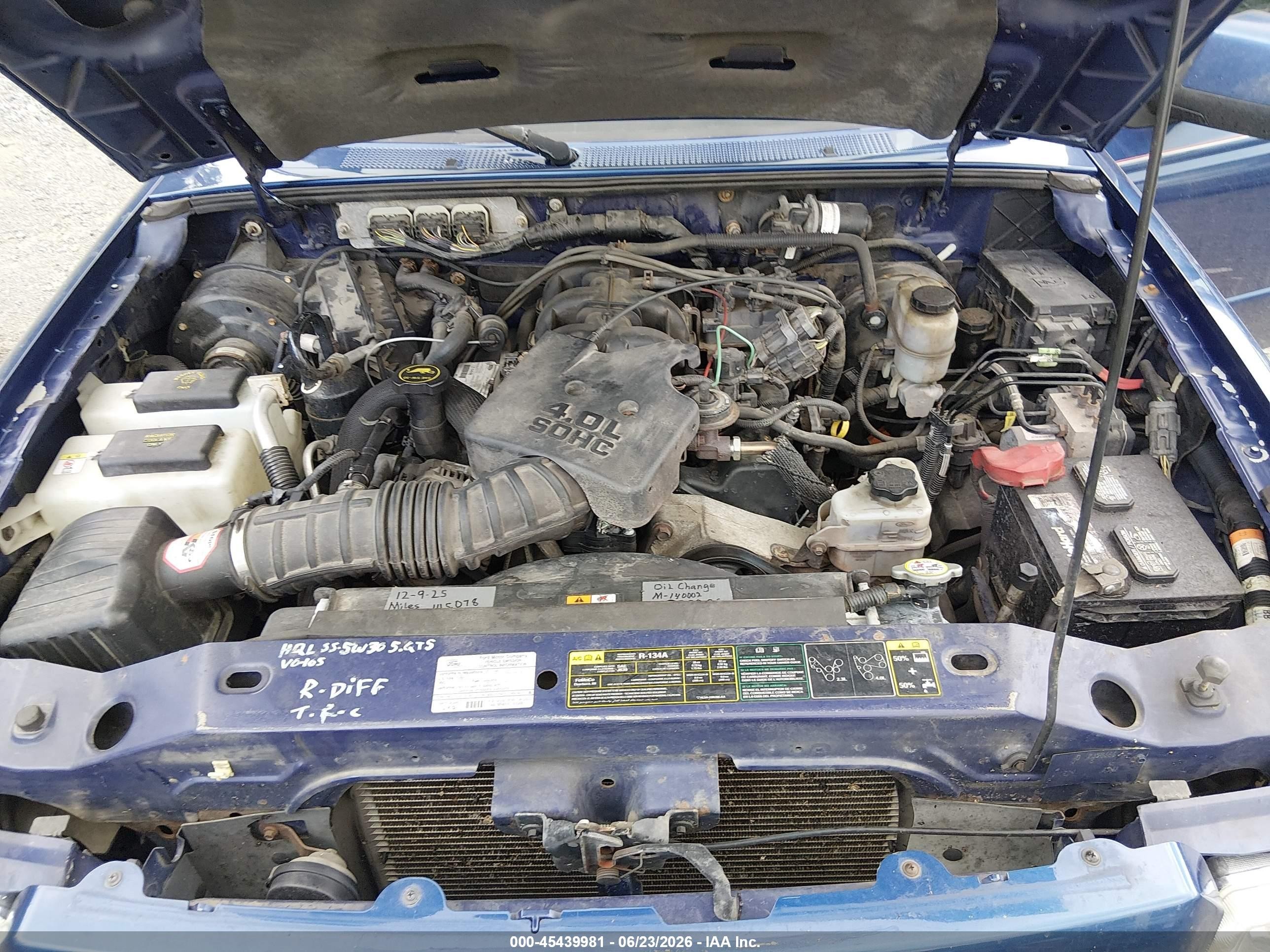 2011 Ford Ranger Sport Blue vin: 1FTLR4FE6BPA37853