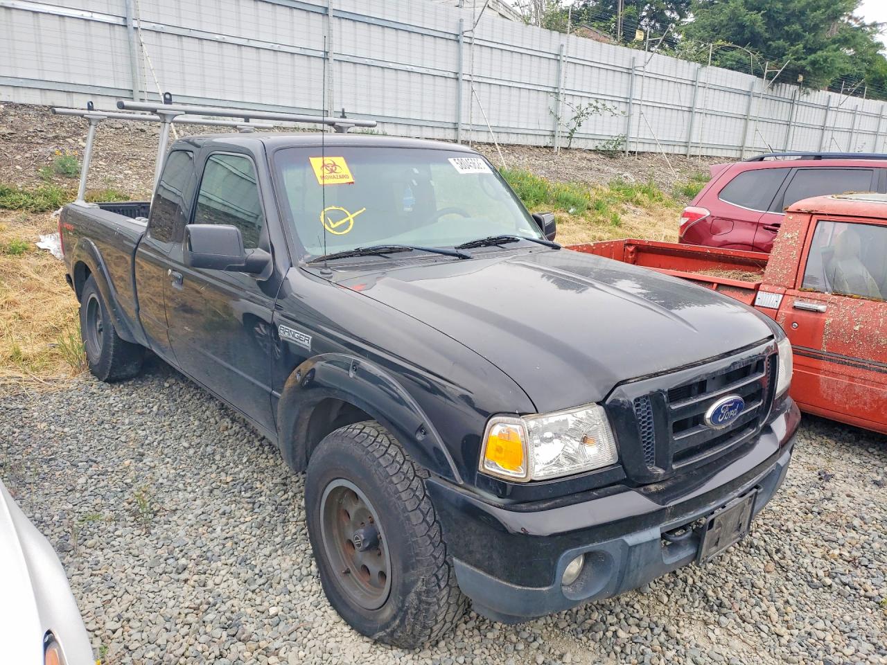 2011 Ford Ranger Super Cab Black vin: 1FTLR4FE6BPA43653