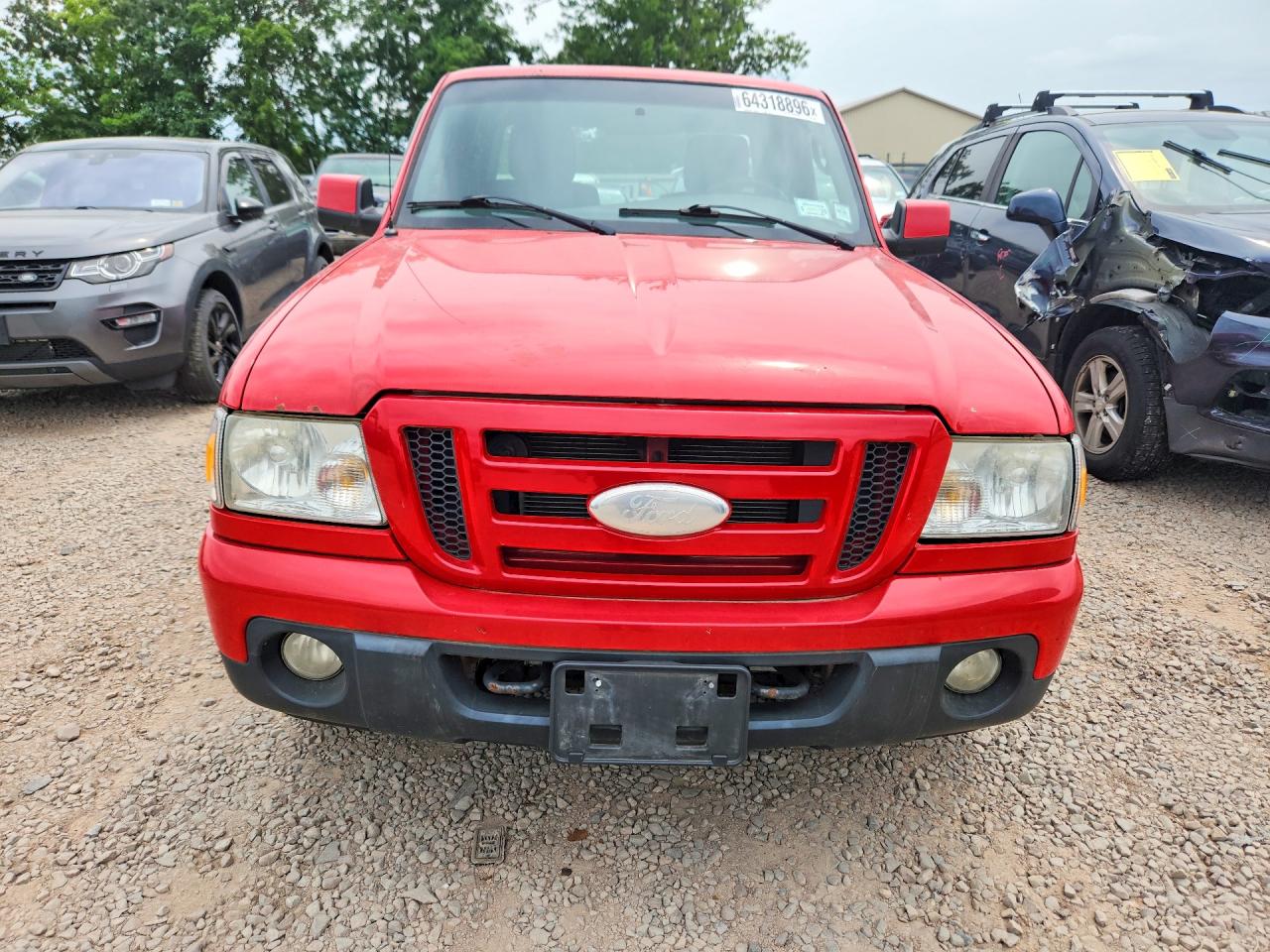 2010 Ford Ranger Super Cab Red vin: 1FTLR4FE7APA03998