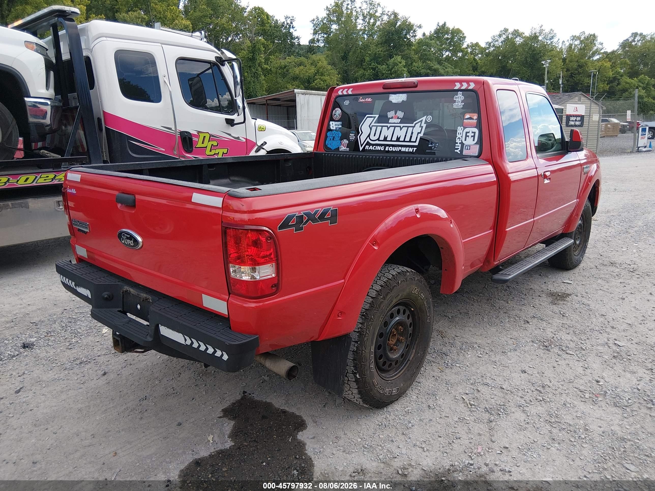 2010 Ford Ranger Sport/xlt Red vin: 1FTLR4FE7APA06979