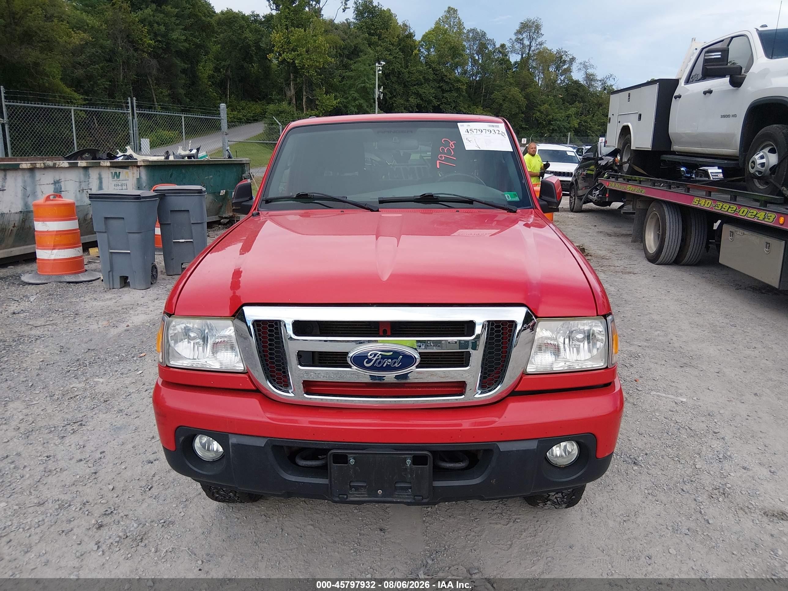 2010 Ford Ranger Sport/xlt Red vin: 1FTLR4FE7APA06979