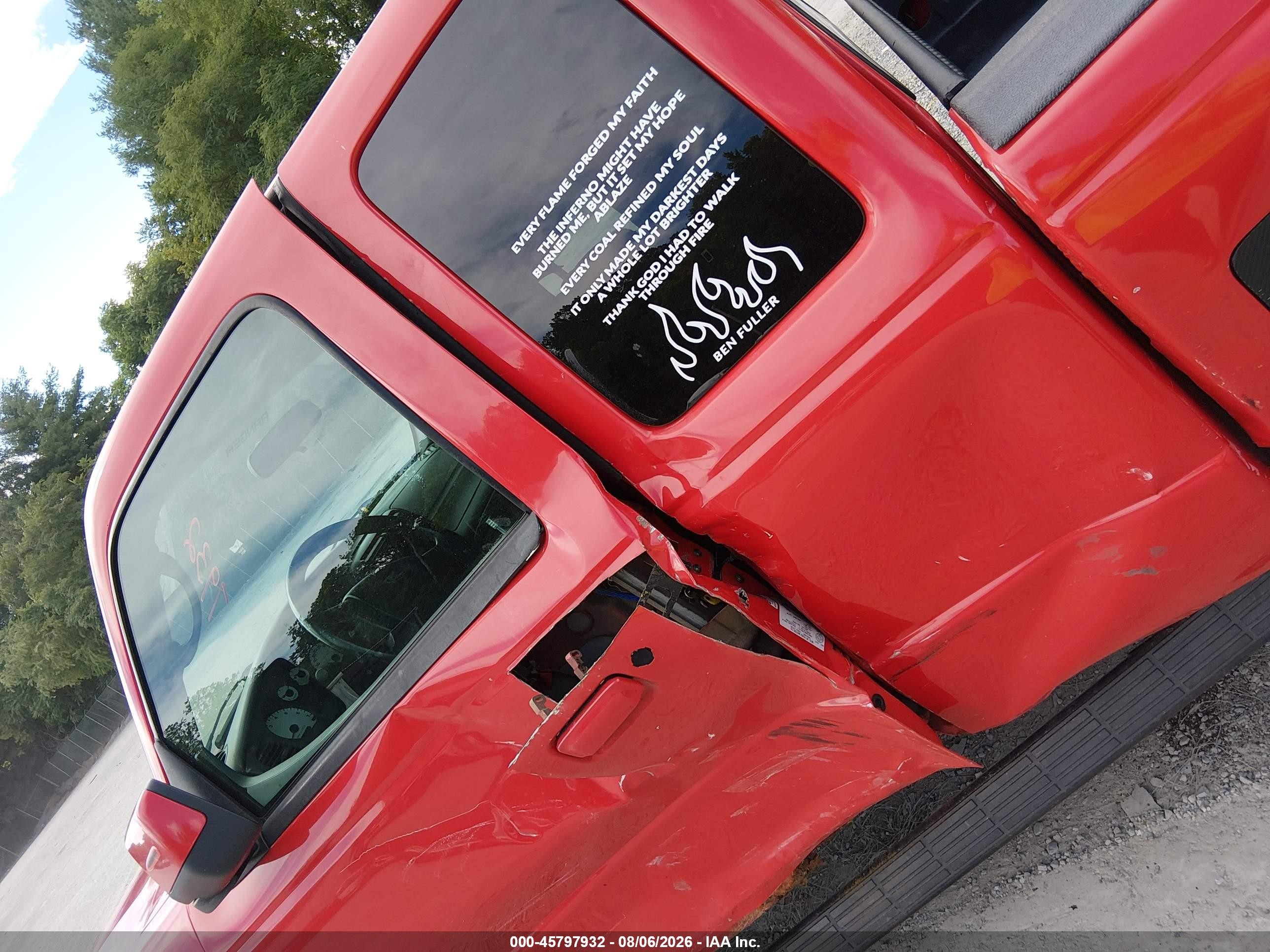2010 Ford Ranger Sport/xlt Red vin: 1FTLR4FE7APA06979