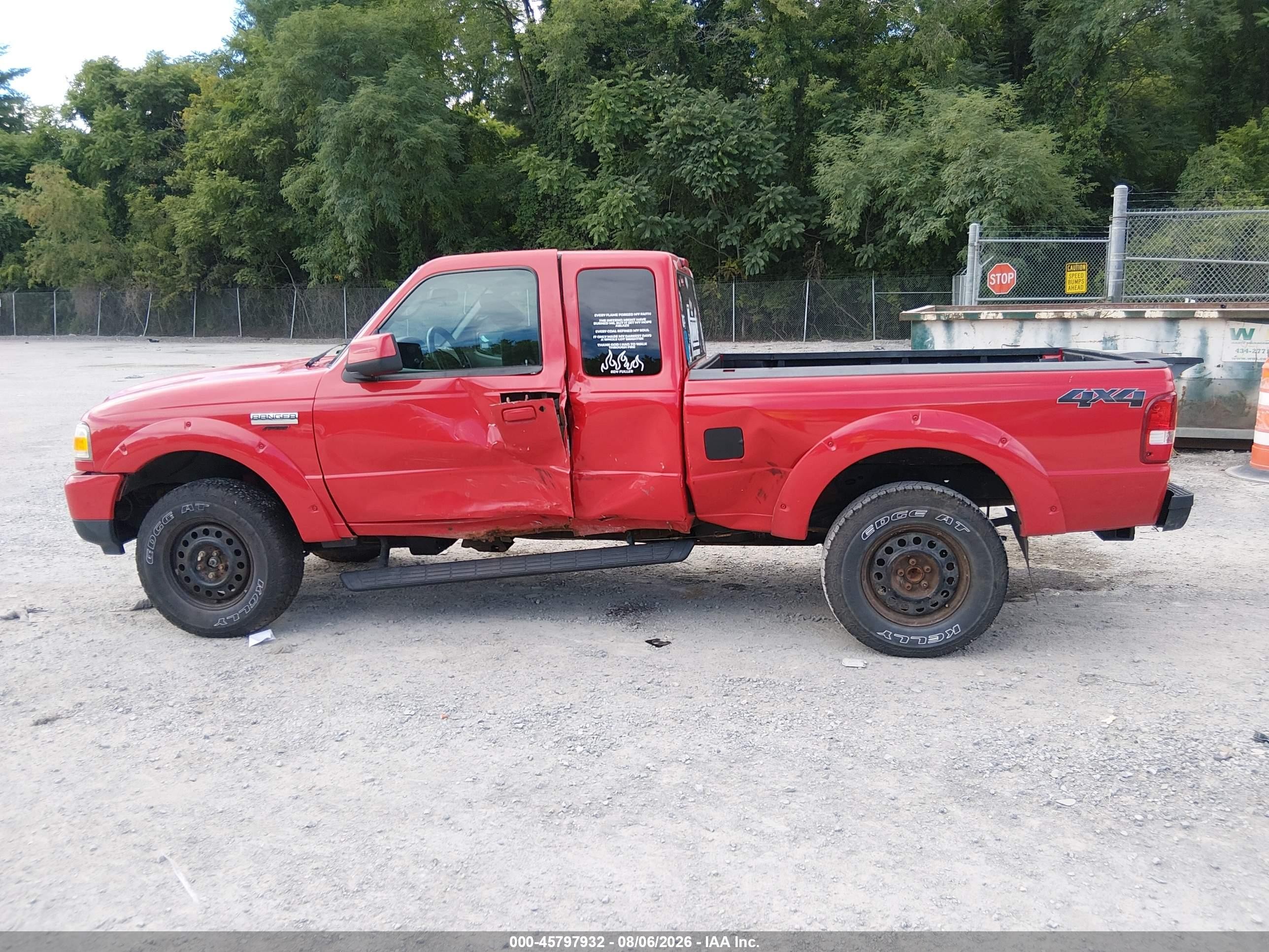 2010 Ford Ranger Sport/xlt Red vin: 1FTLR4FE7APA06979