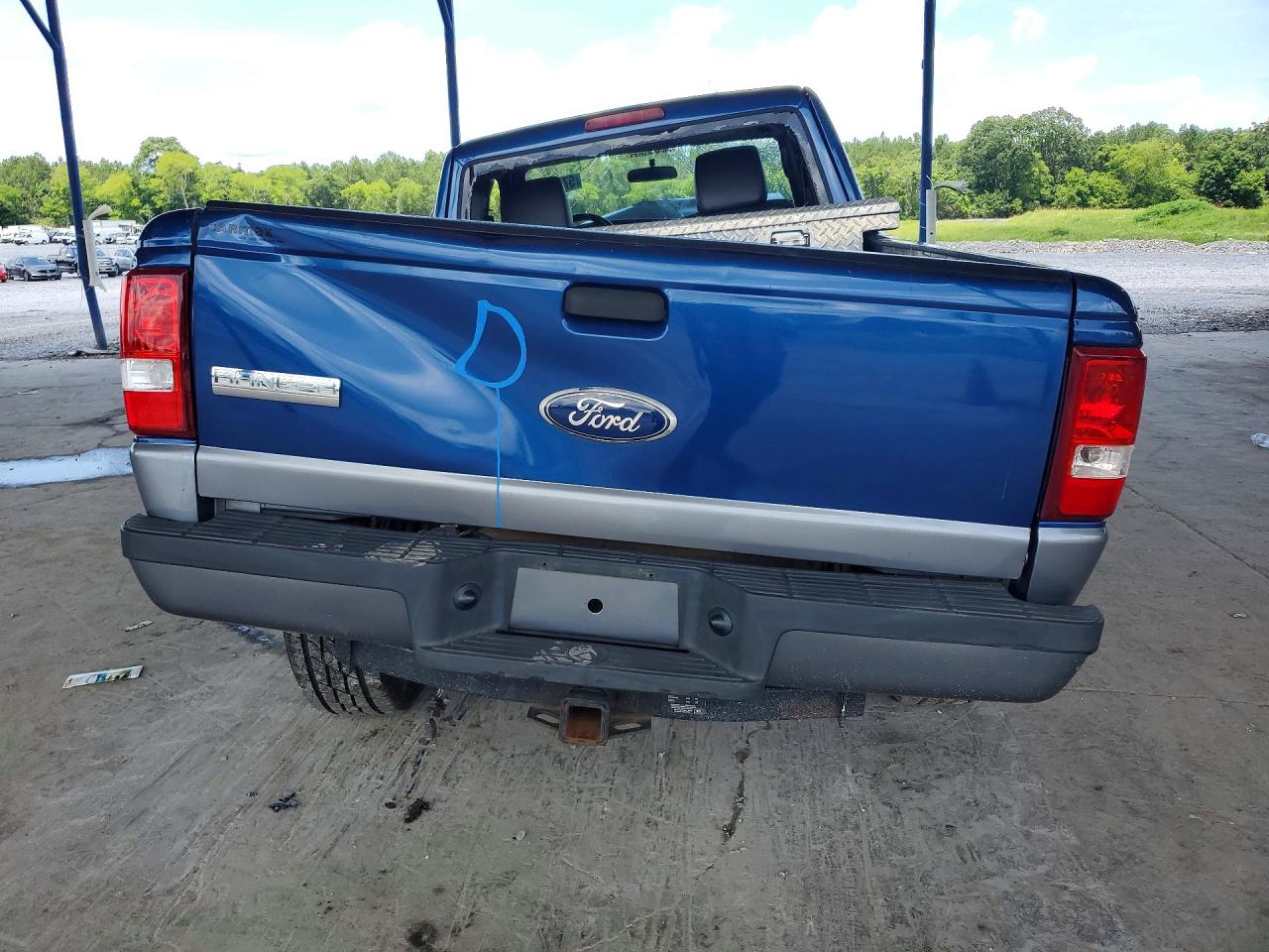 2010 Ford Ranger Super Cab Blue vin: 1FTLR4FE7APA31638