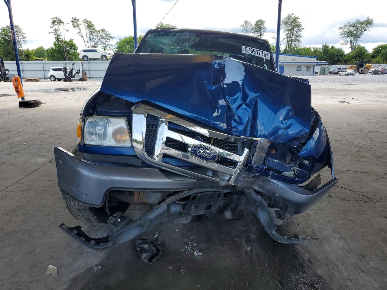 2010 Ford Ranger Super Cab Blue vin: 1FTLR4FE7APA31638