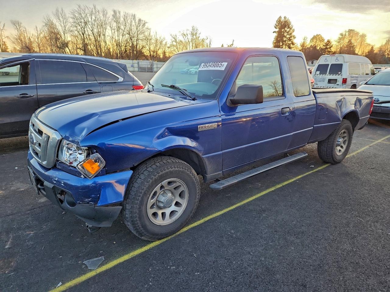 2010 Ford Ranger Super Cab Blue vin: 1FTLR4FE7APA71671