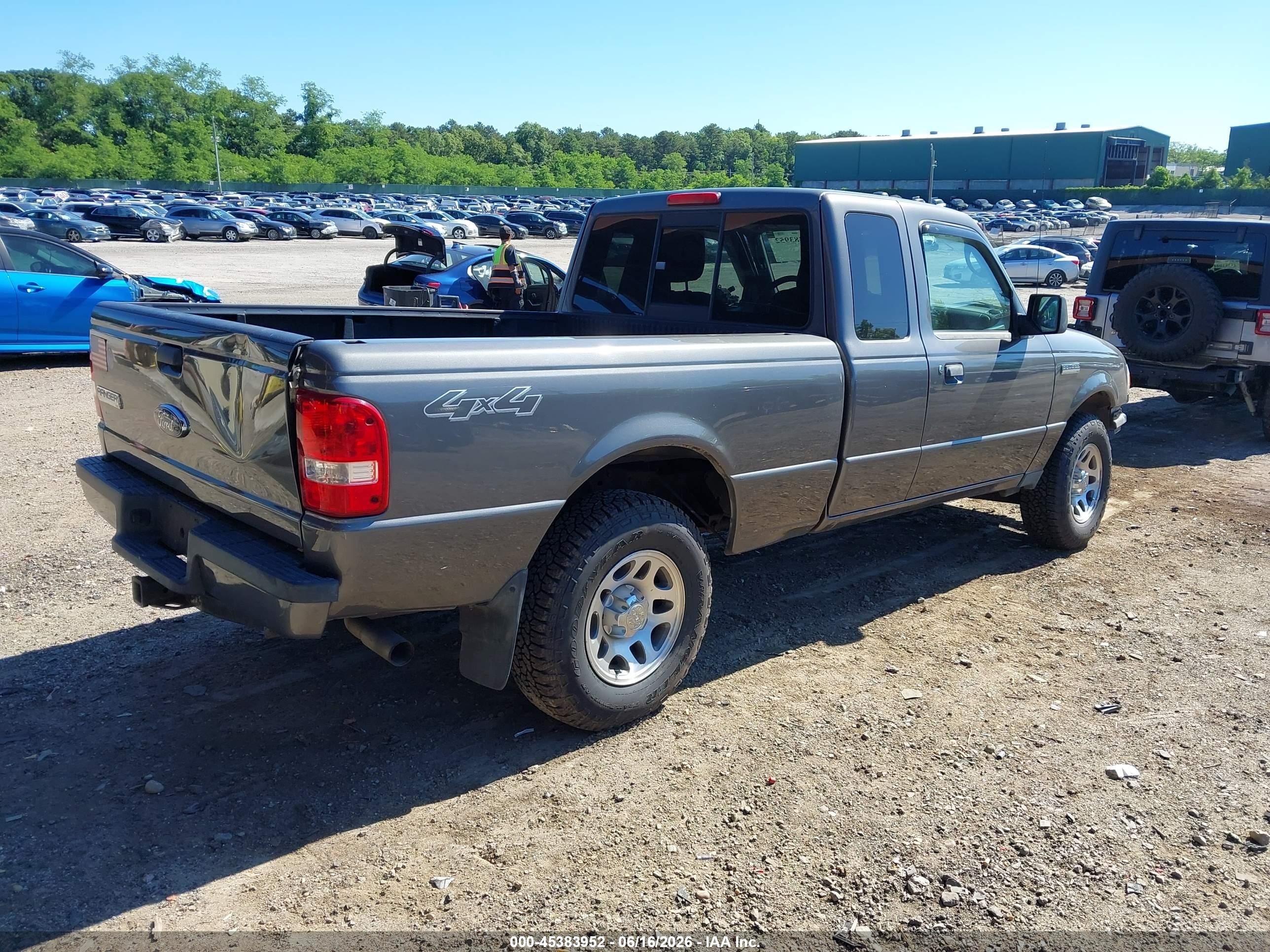 2011 Ford Ranger Xlt Gray vin: 1FTLR4FE7BPA20141