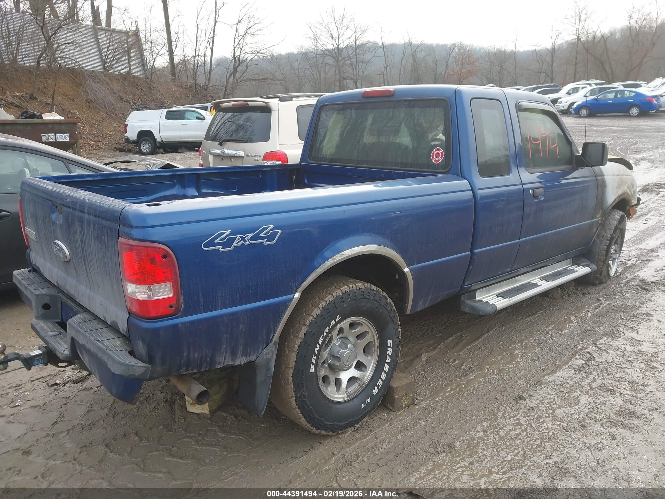 2011 Ford Ranger Xlt Blue vin: 1FTLR4FE7BPA41913