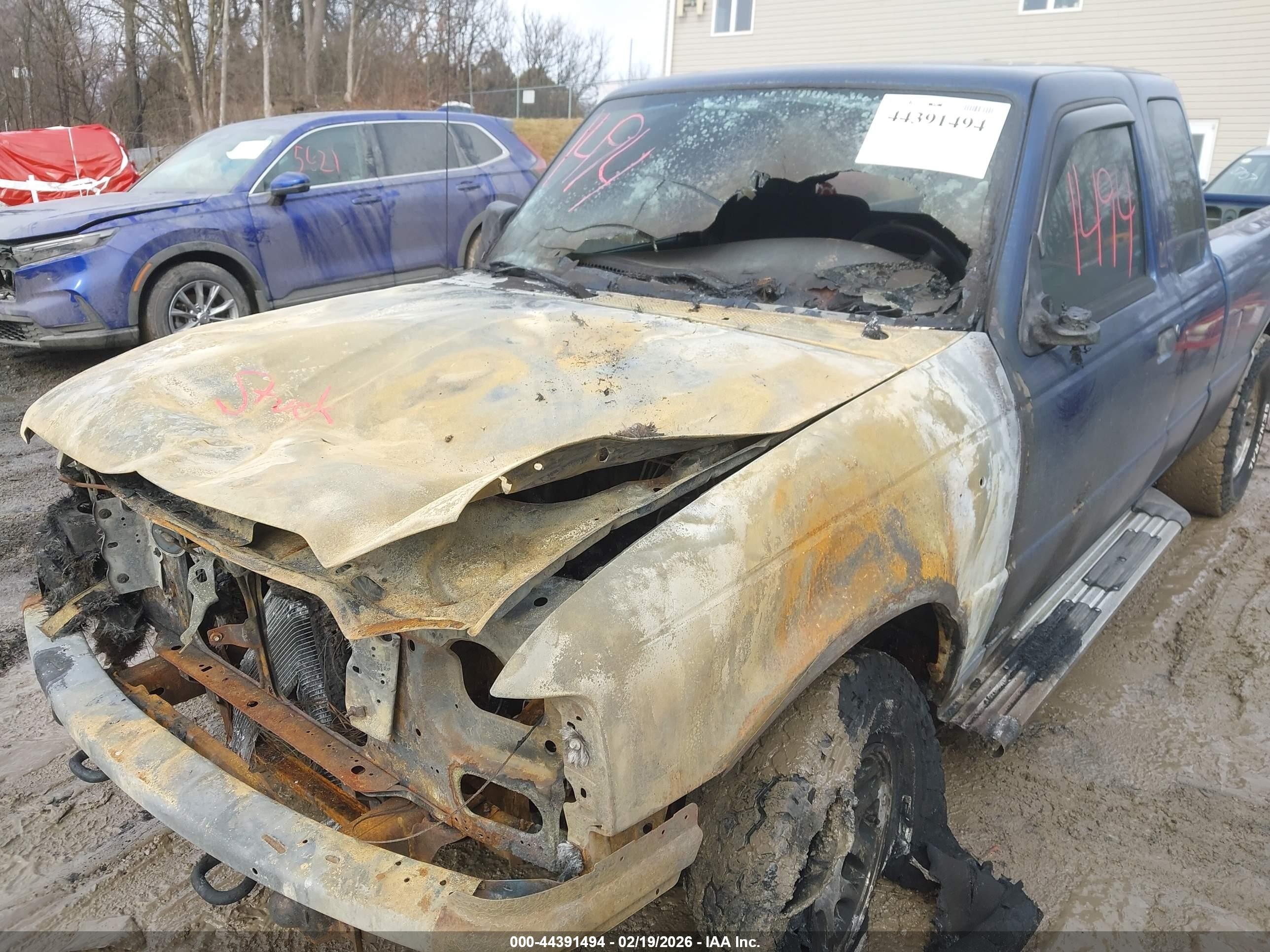 2011 Ford Ranger Xlt Blue vin: 1FTLR4FE7BPA41913