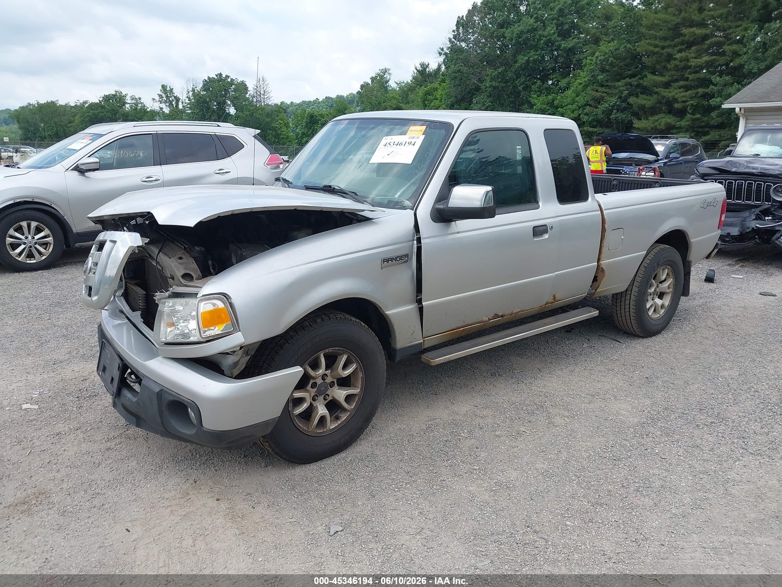 2011 Ford Ranger Xlt Silver vin: 1FTLR4FE7BPA61286
