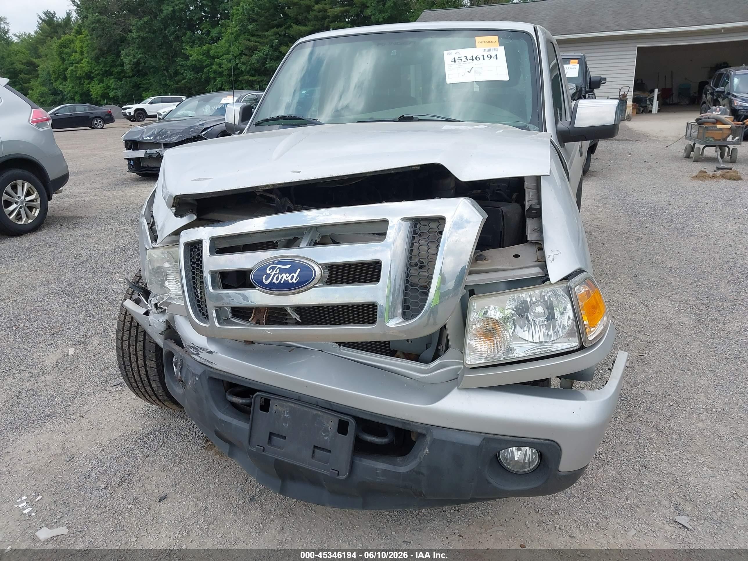 2011 Ford Ranger Xlt Silver vin: 1FTLR4FE7BPA61286