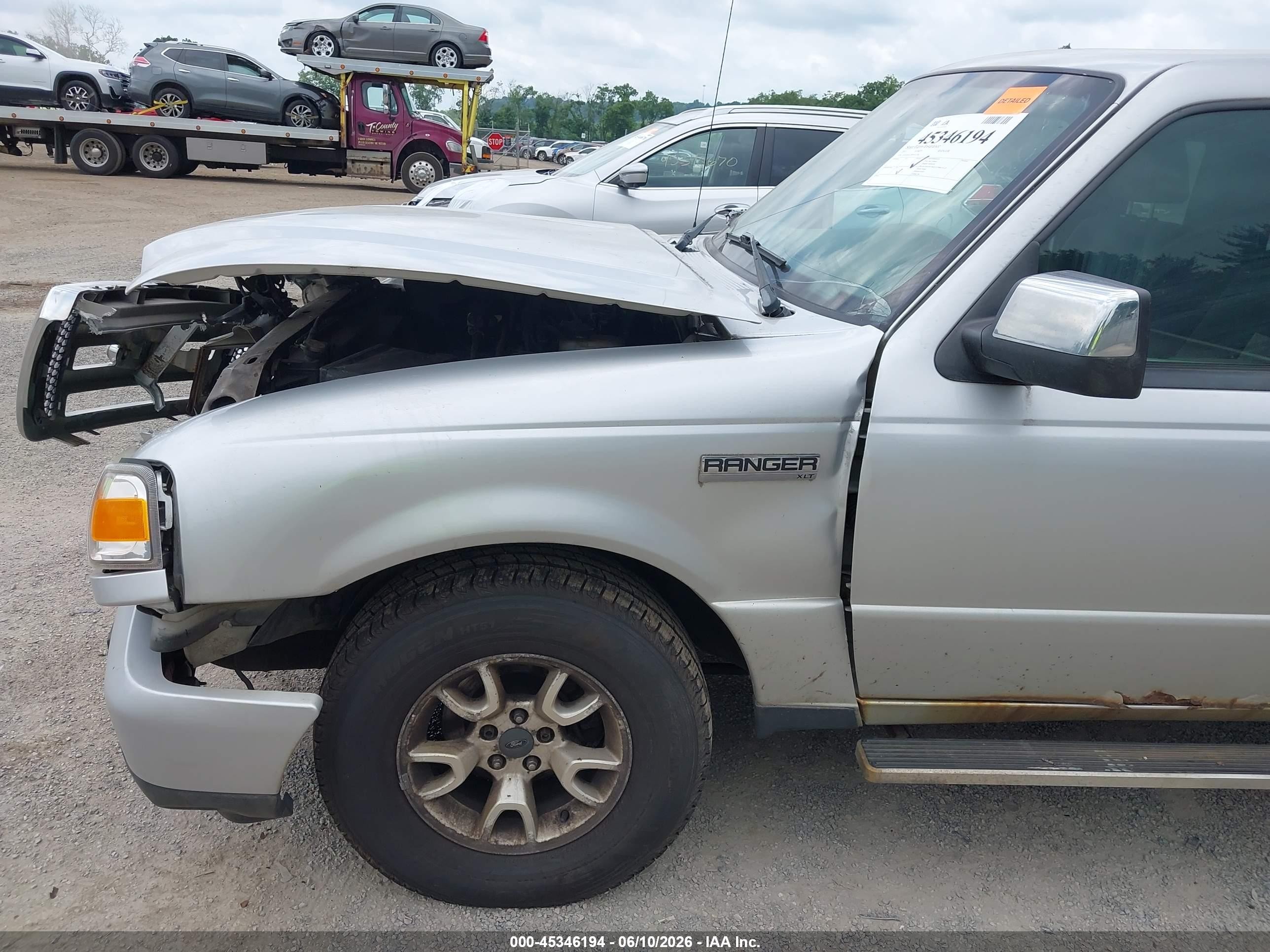 2011 Ford Ranger Xlt Silver vin: 1FTLR4FE7BPA61286