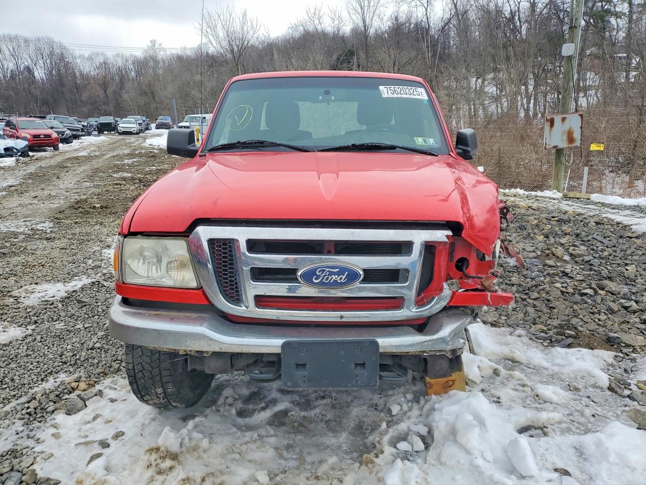 2011 Ford Ranger Super Cab Красный vin: 1FTLR4FE7BPA71039