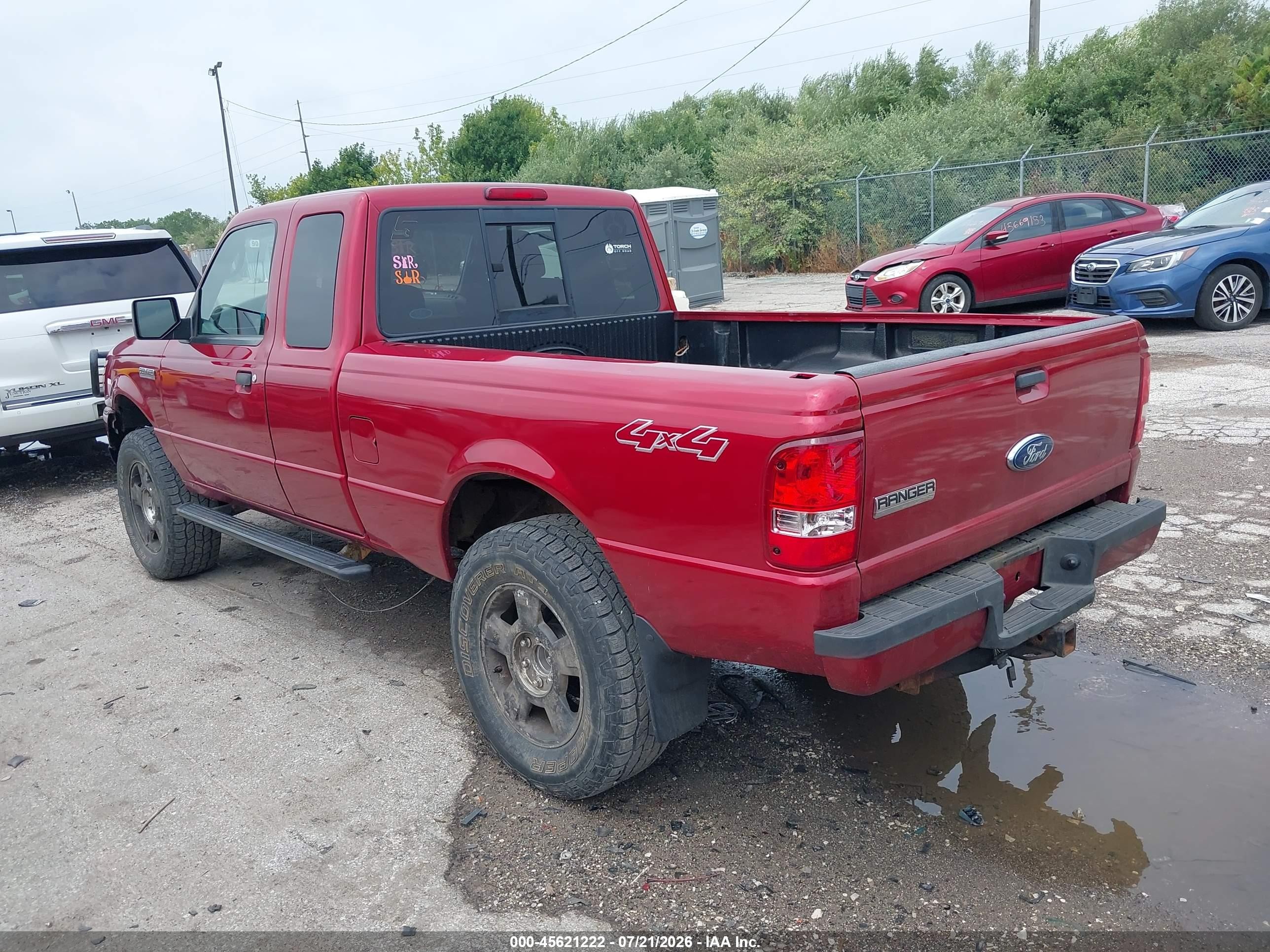 2011 Ford Ranger Xlt Red vin: 1FTLR4FE7BPA94465