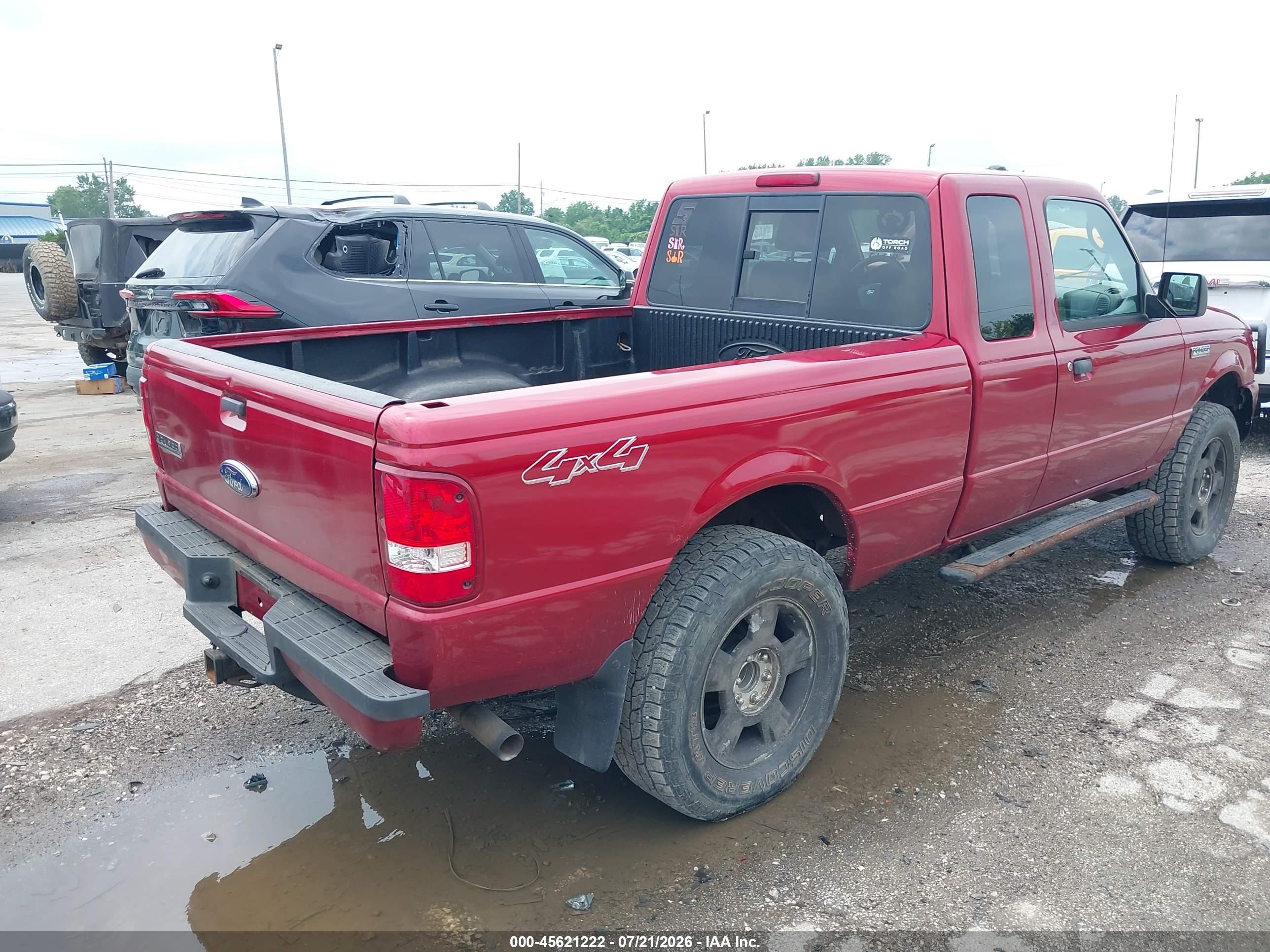 2011 Ford Ranger Xlt Red vin: 1FTLR4FE7BPA94465