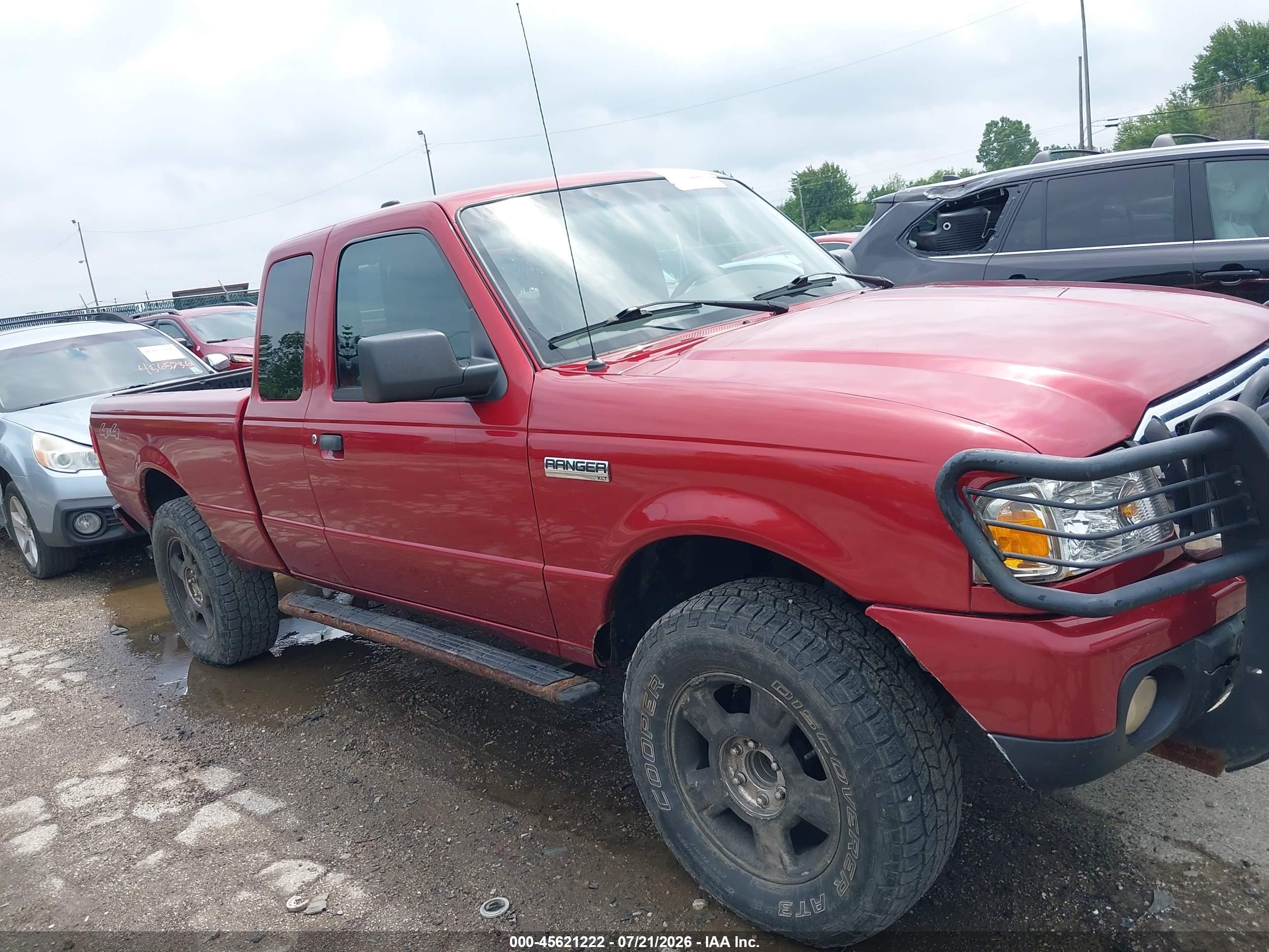 2011 Ford Ranger Xlt Red vin: 1FTLR4FE7BPA94465