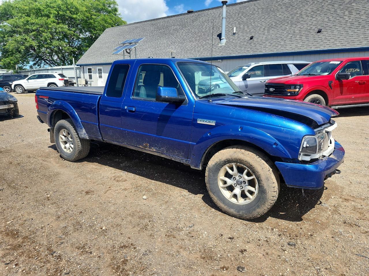 2011 Ford Ranger Super Cab Blue vin: 1FTLR4FE7BPB09725