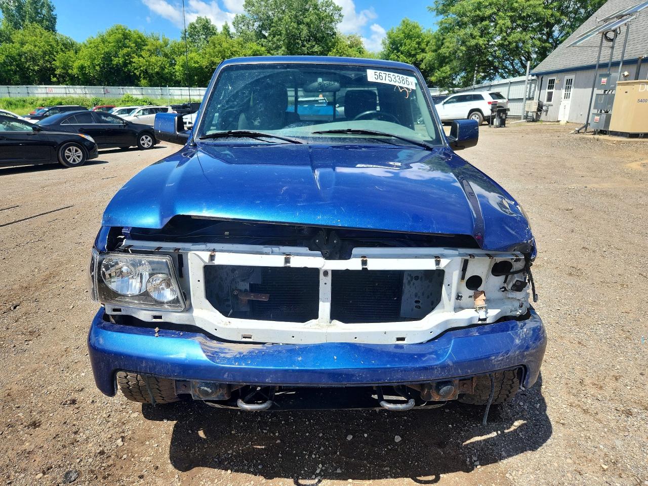 2011 Ford Ranger Super Cab Blue vin: 1FTLR4FE7BPB09725
