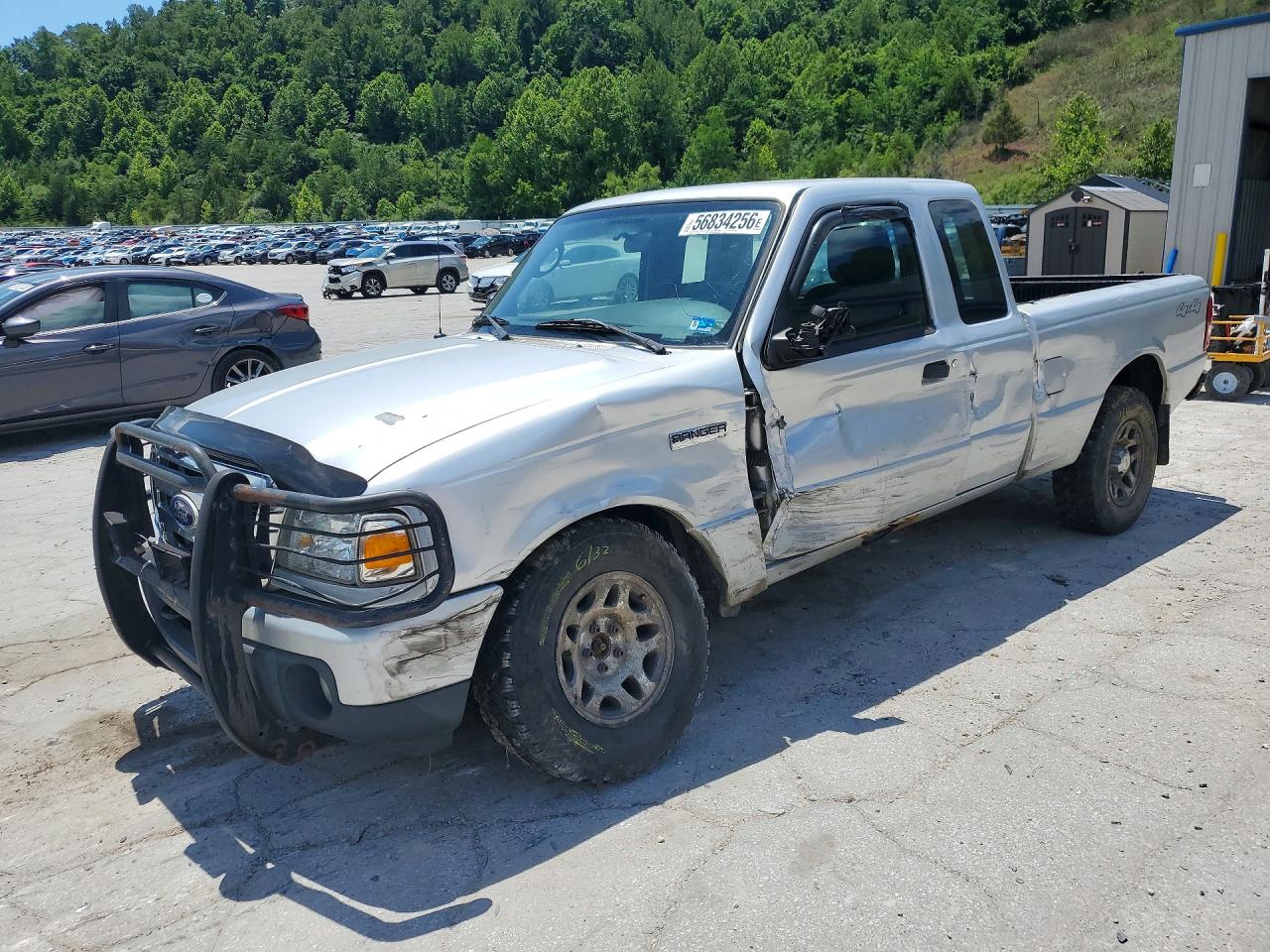 2010 Ford Ranger Supercab Silver vin: 1FTLR4FE8APA59660