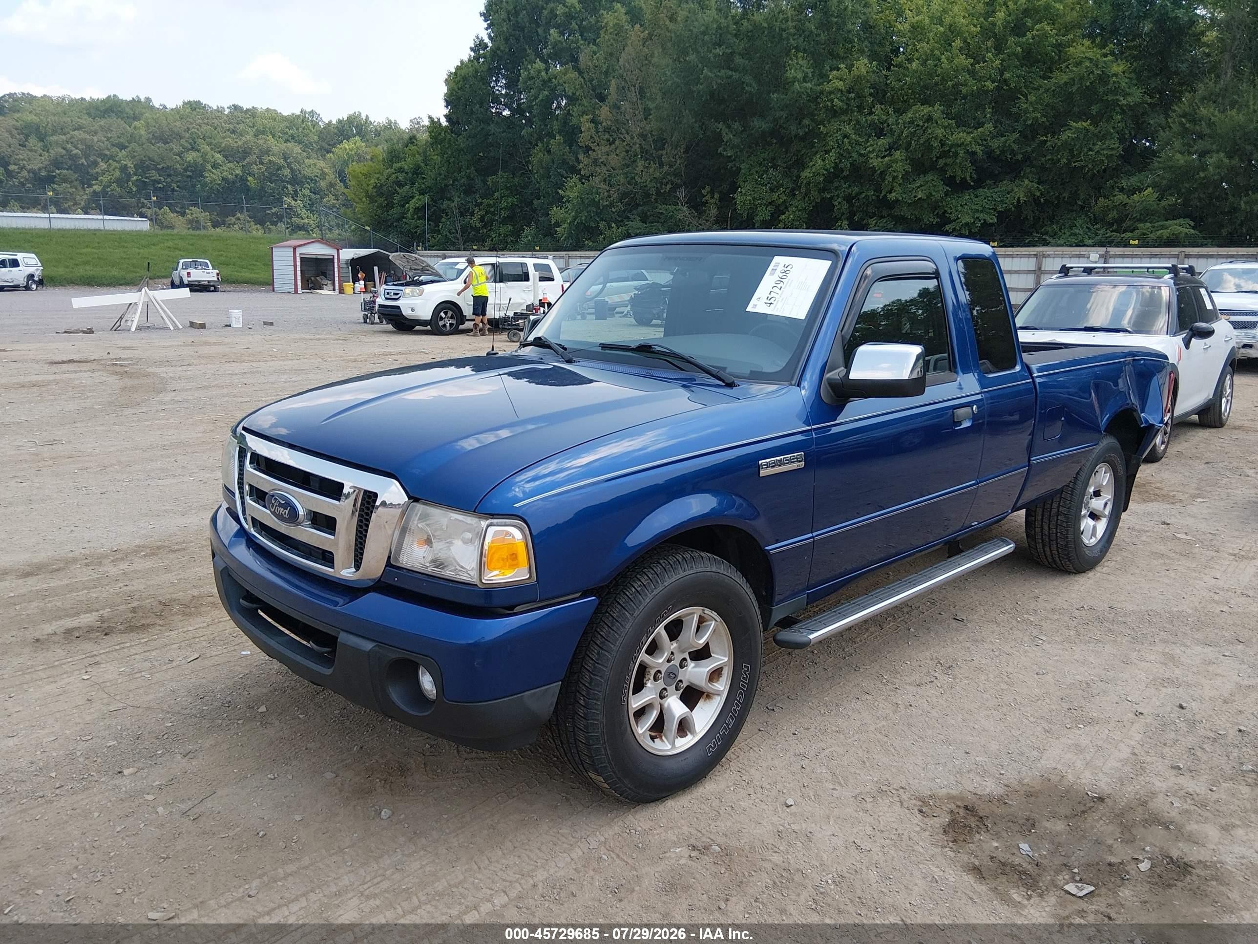 2010 Ford Ranger Xlt Blue vin: 1FTLR4FE8APA73476