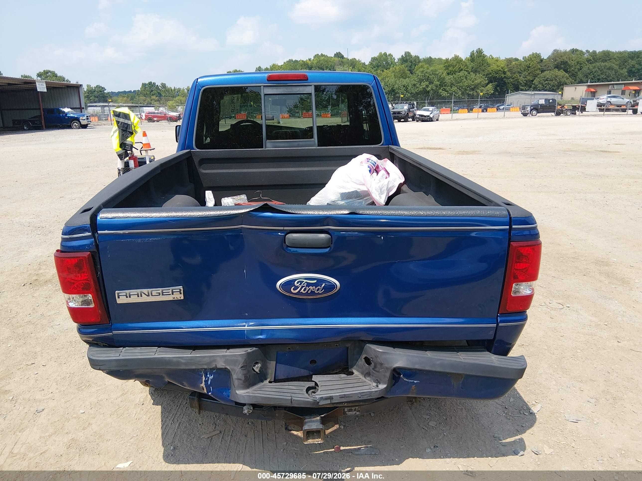2010 Ford Ranger Xlt Blue vin: 1FTLR4FE8APA73476