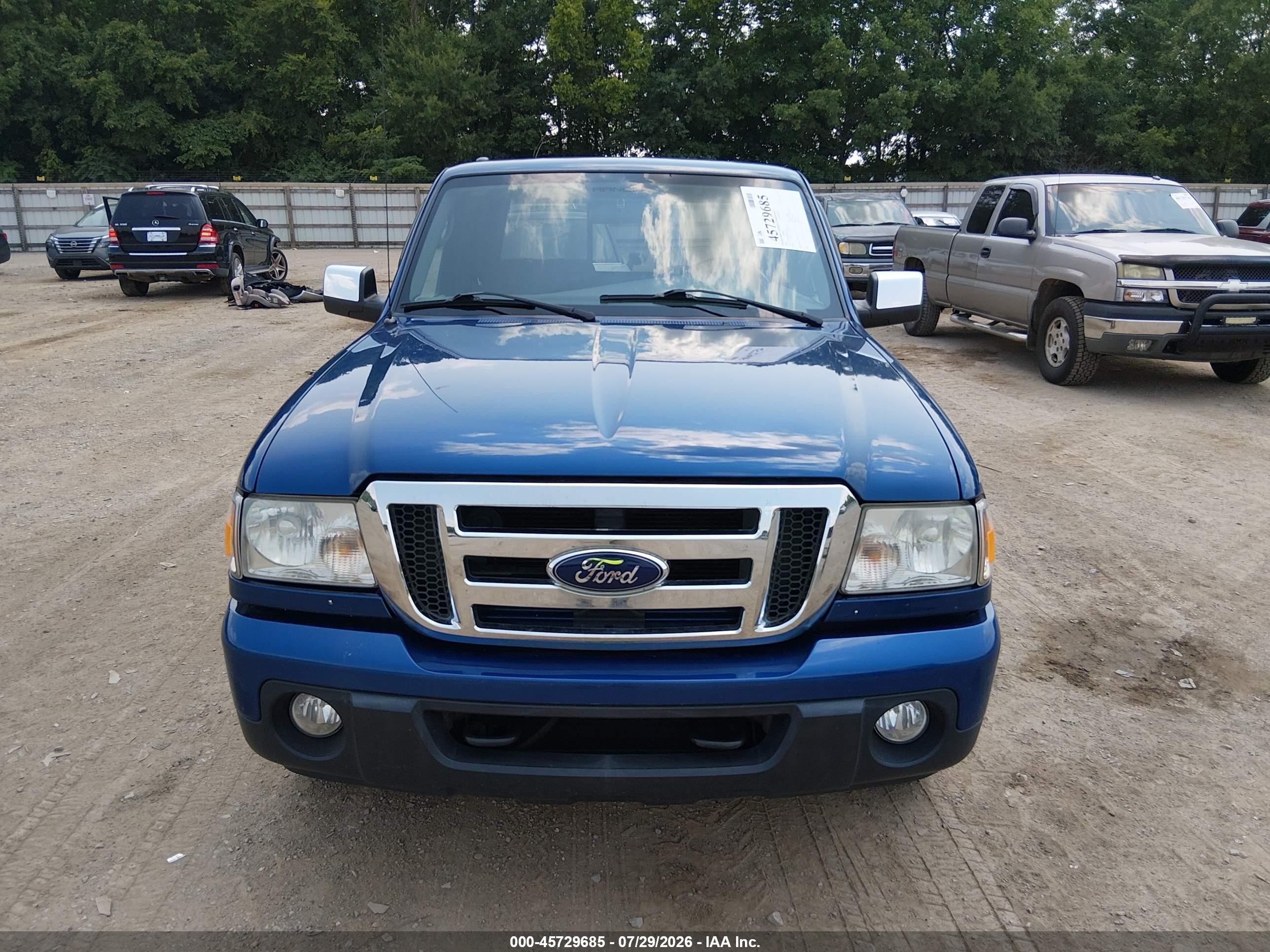 2010 Ford Ranger Xlt Blue vin: 1FTLR4FE8APA73476