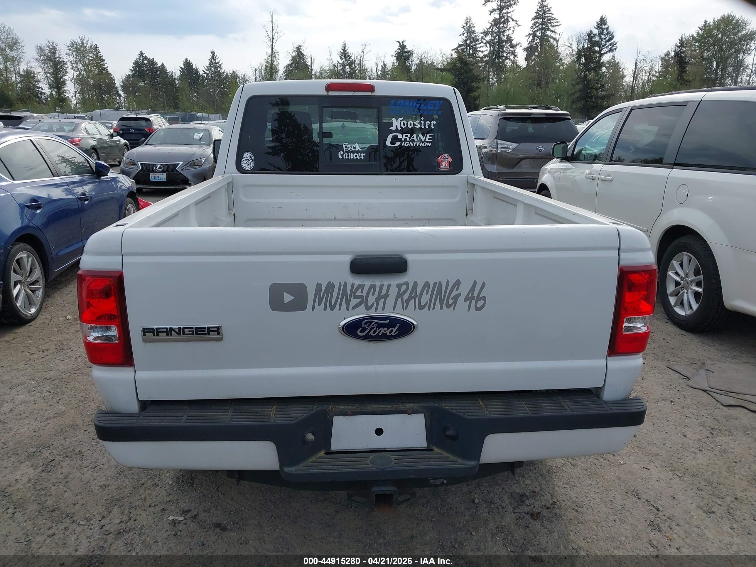 2011 Ford Ranger Sport White vin: 1FTLR4FE8BPA57473
