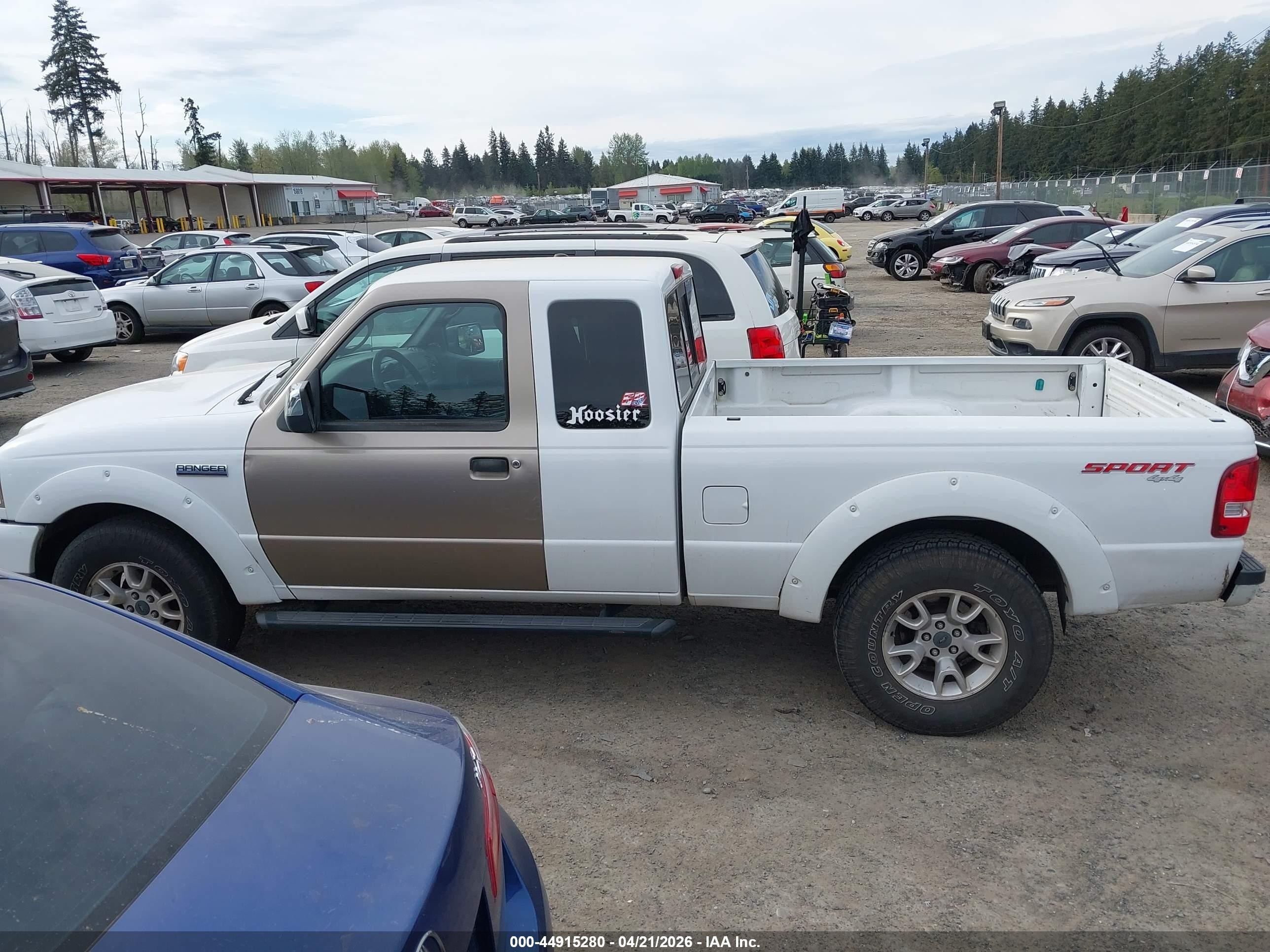 2011 Ford Ranger Sport White vin: 1FTLR4FE8BPA57473