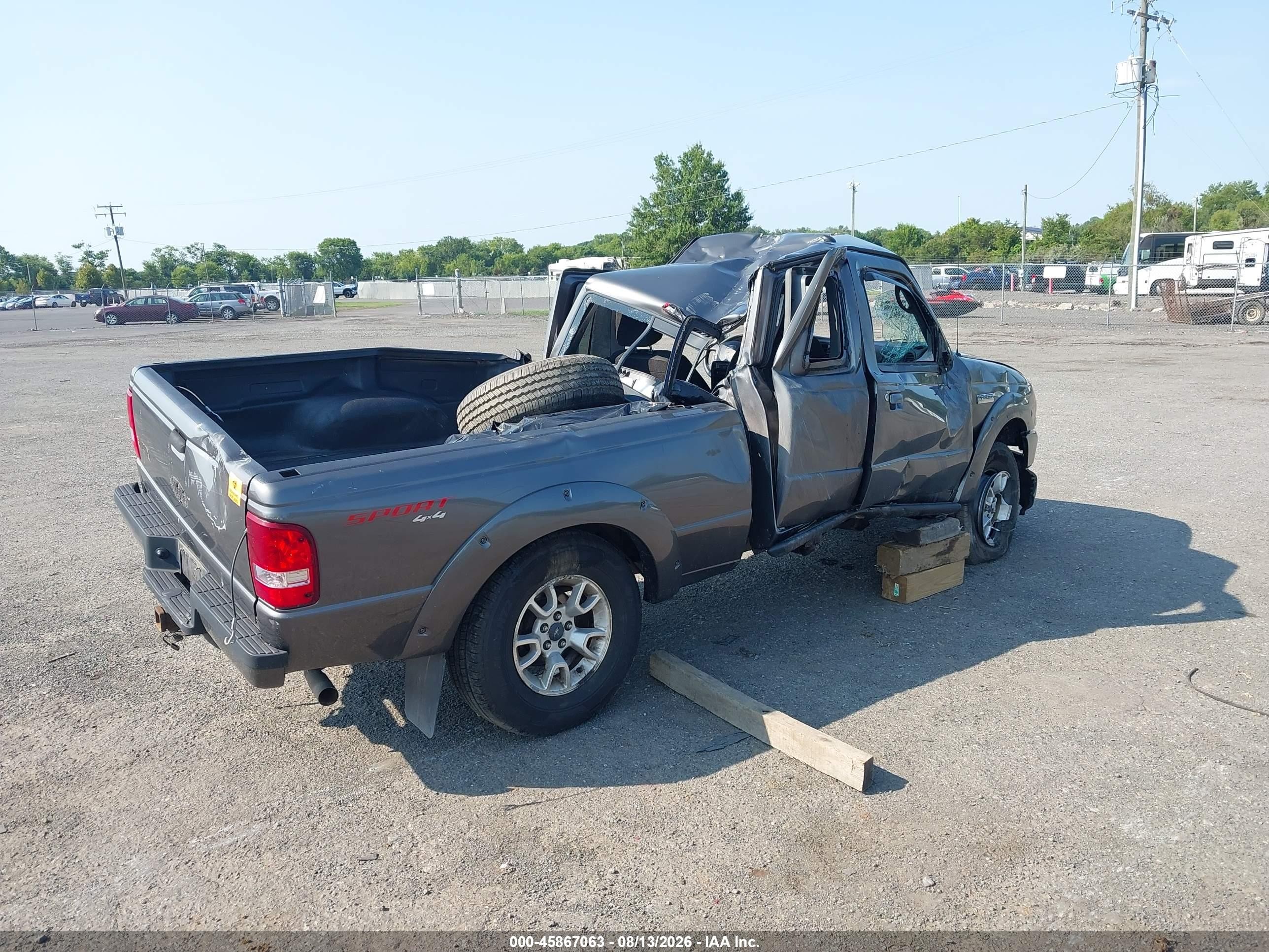 2011 Ford Ranger Sport Gray vin: 1FTLR4FE8BPB12908