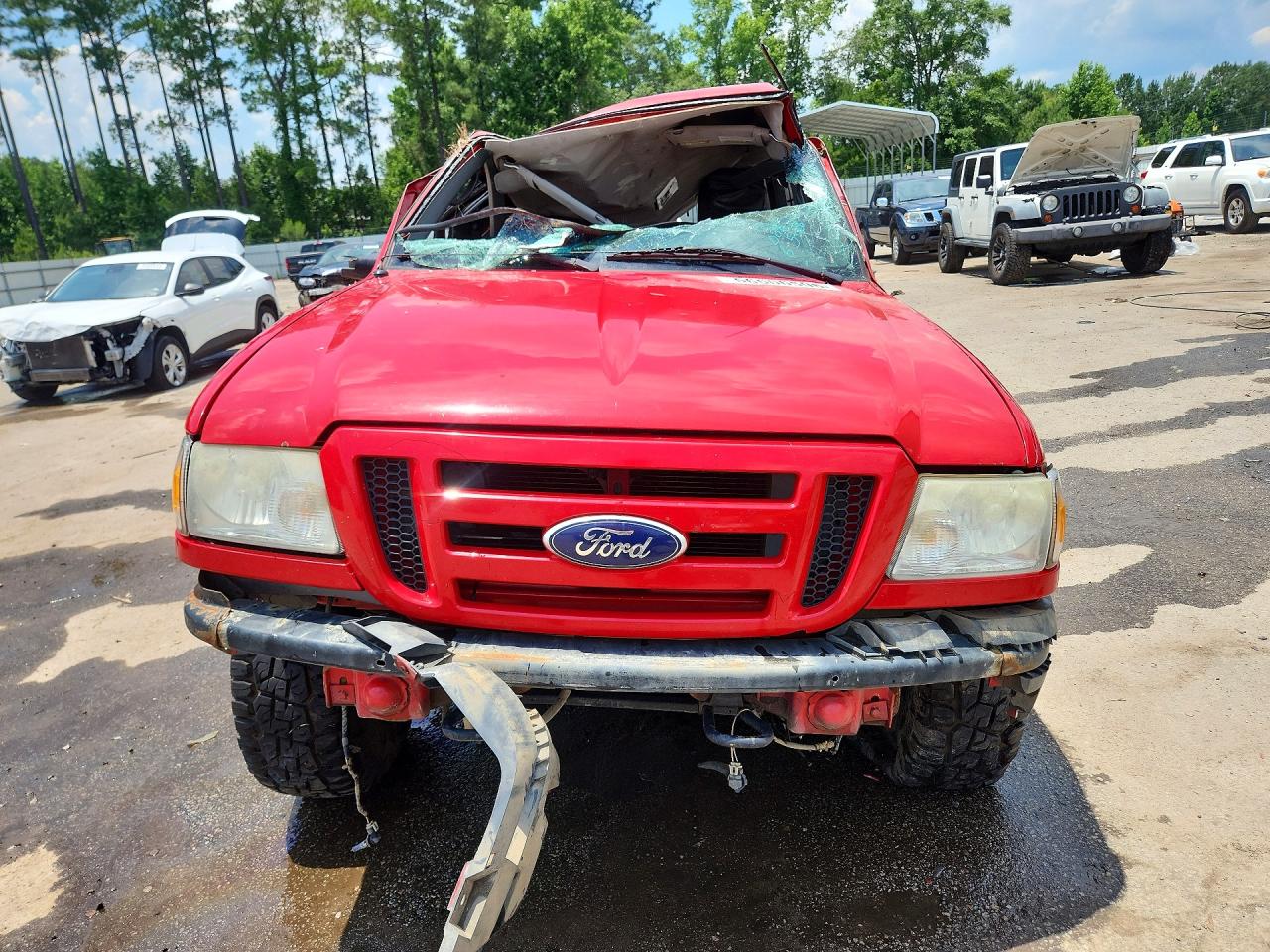 2010 Ford Ranger Super Cab Red vin: 1FTLR4FE9APA33889