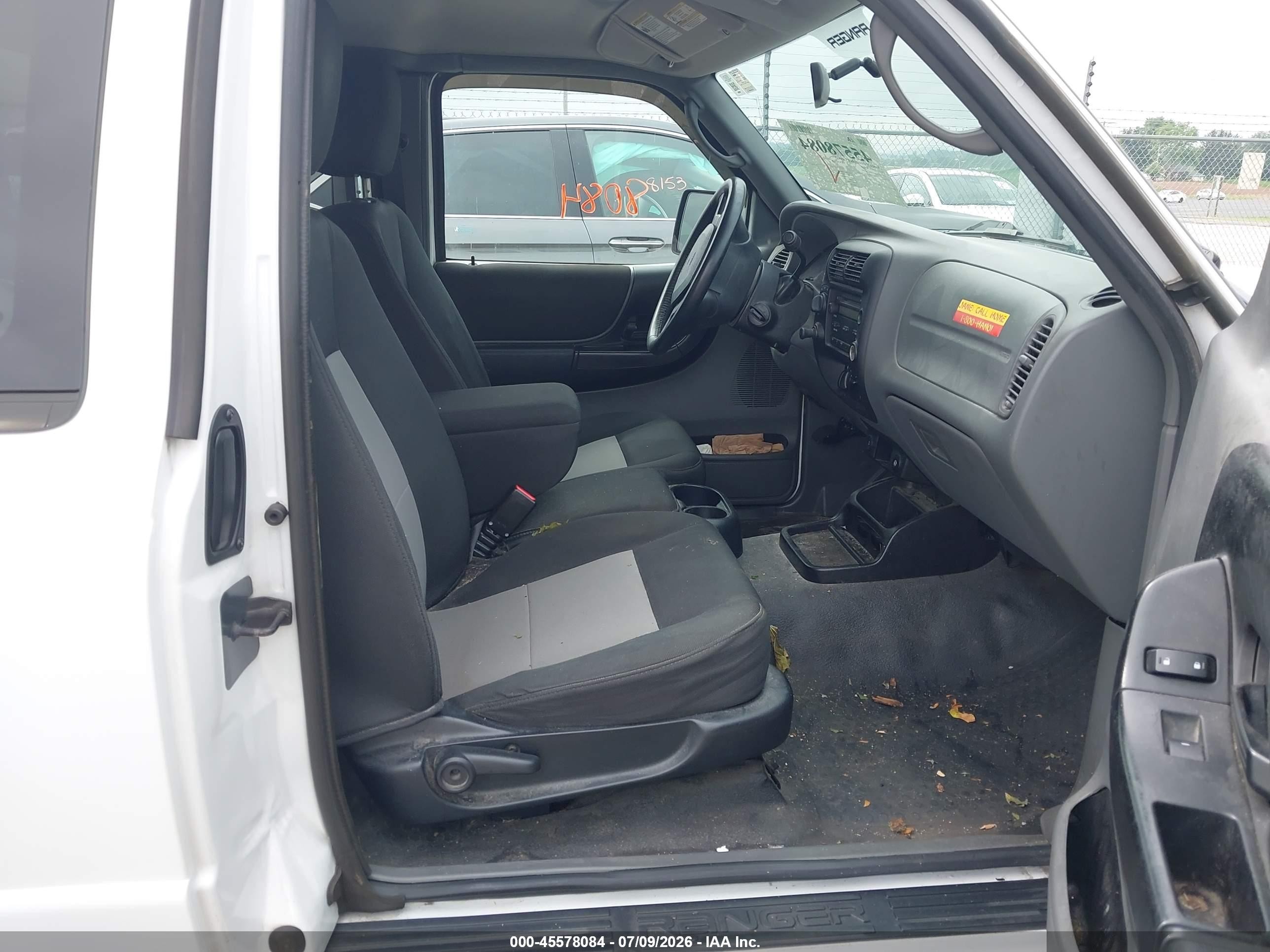 2011 Ford Ranger Sport White vin: 1FTLR4FE9BPA80888