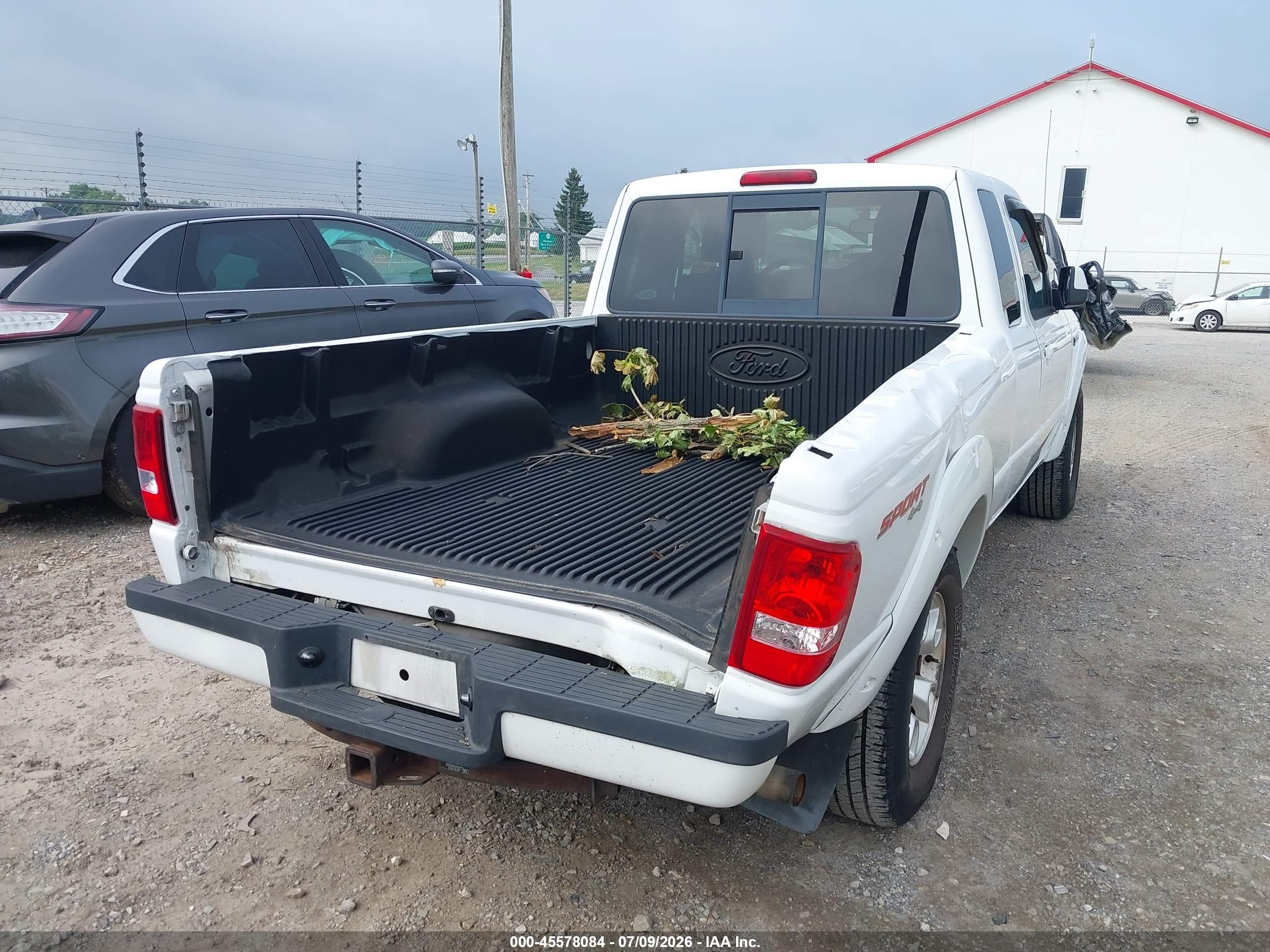 2011 Ford Ranger Sport White vin: 1FTLR4FE9BPA80888