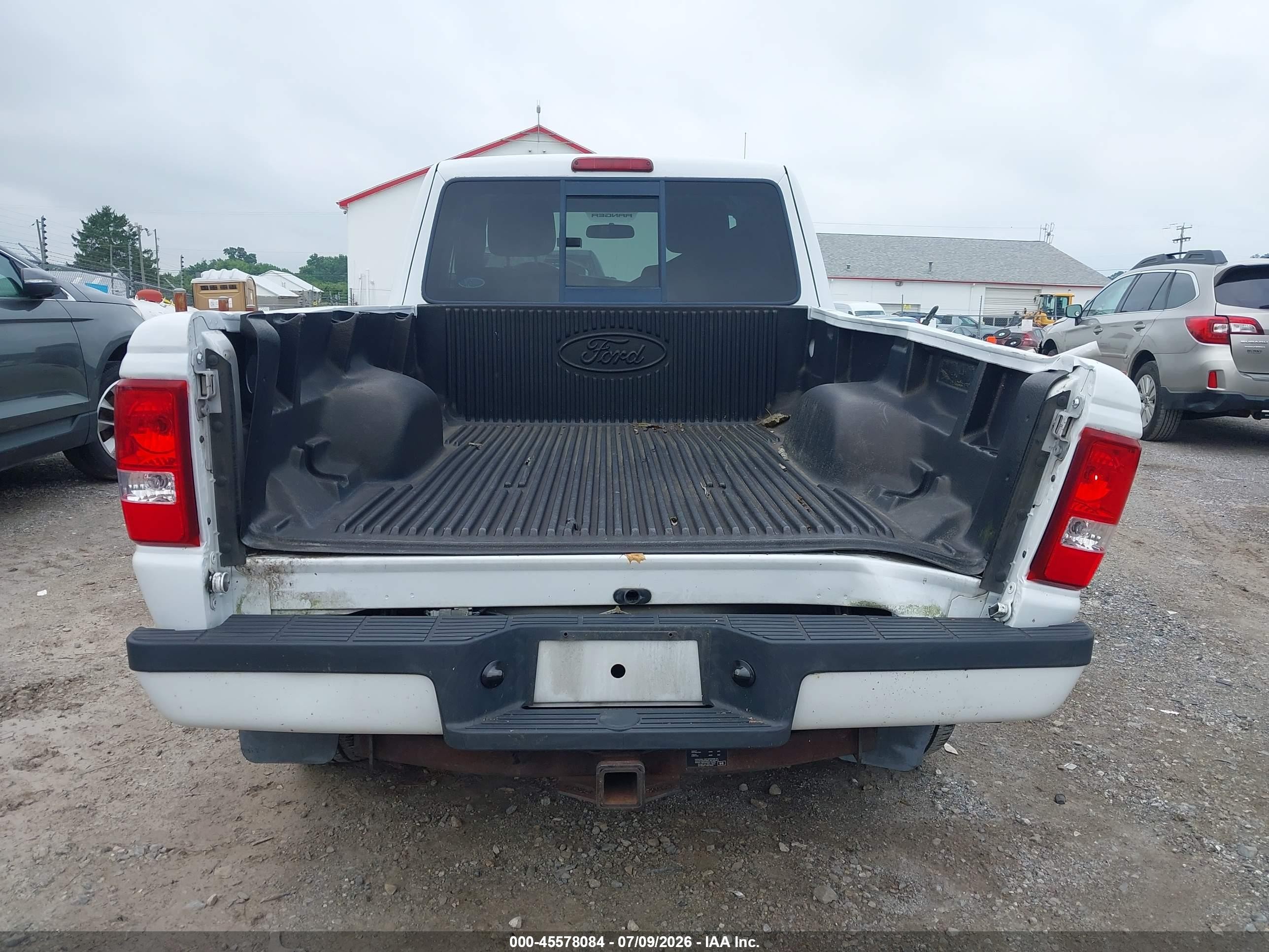 2011 Ford Ranger Sport White vin: 1FTLR4FE9BPA80888