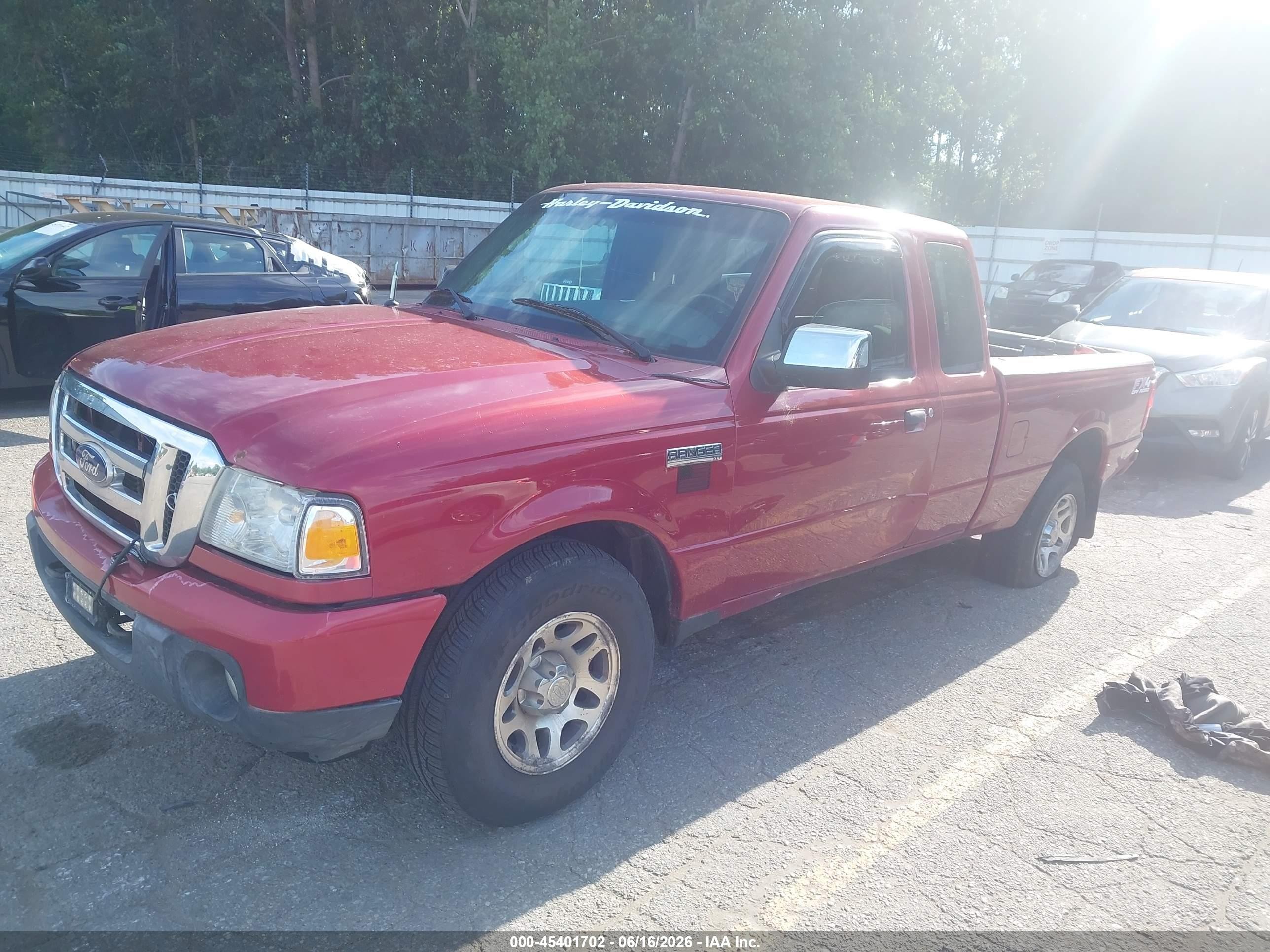 2010 Ford Ranger Sport/xlt Red vin: 1FTLR4FEXAPA19869