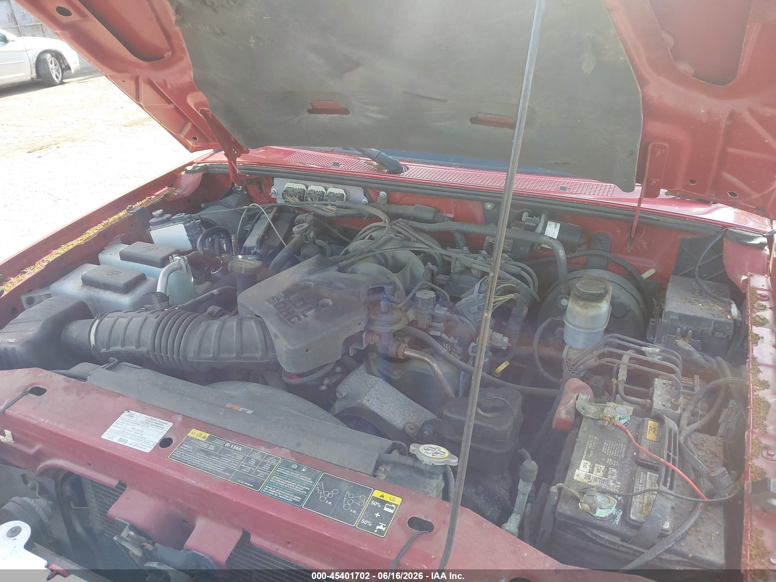 2010 Ford Ranger Sport/xlt Red vin: 1FTLR4FEXAPA19869