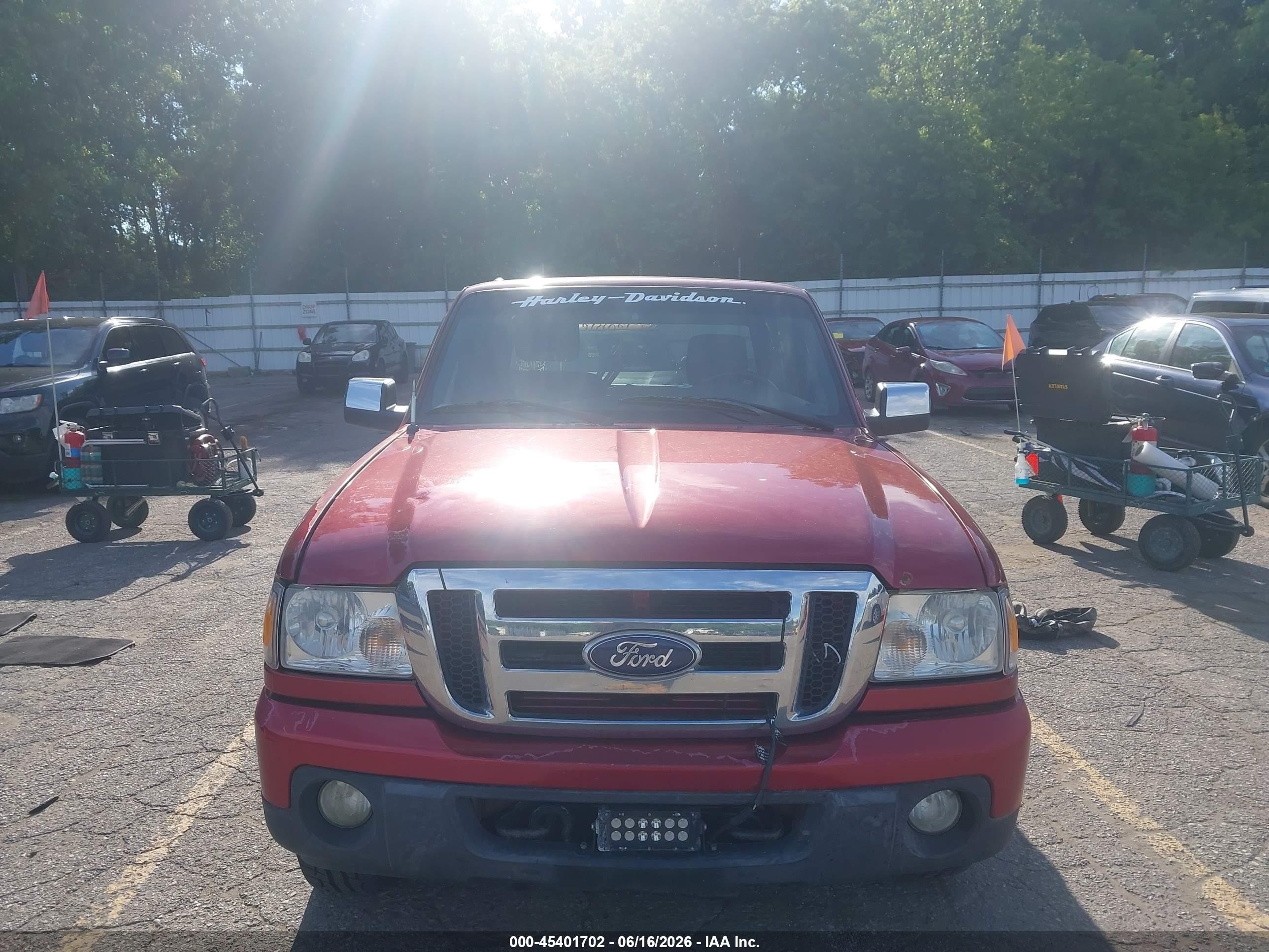 2010 Ford Ranger Sport/xlt Red vin: 1FTLR4FEXAPA19869