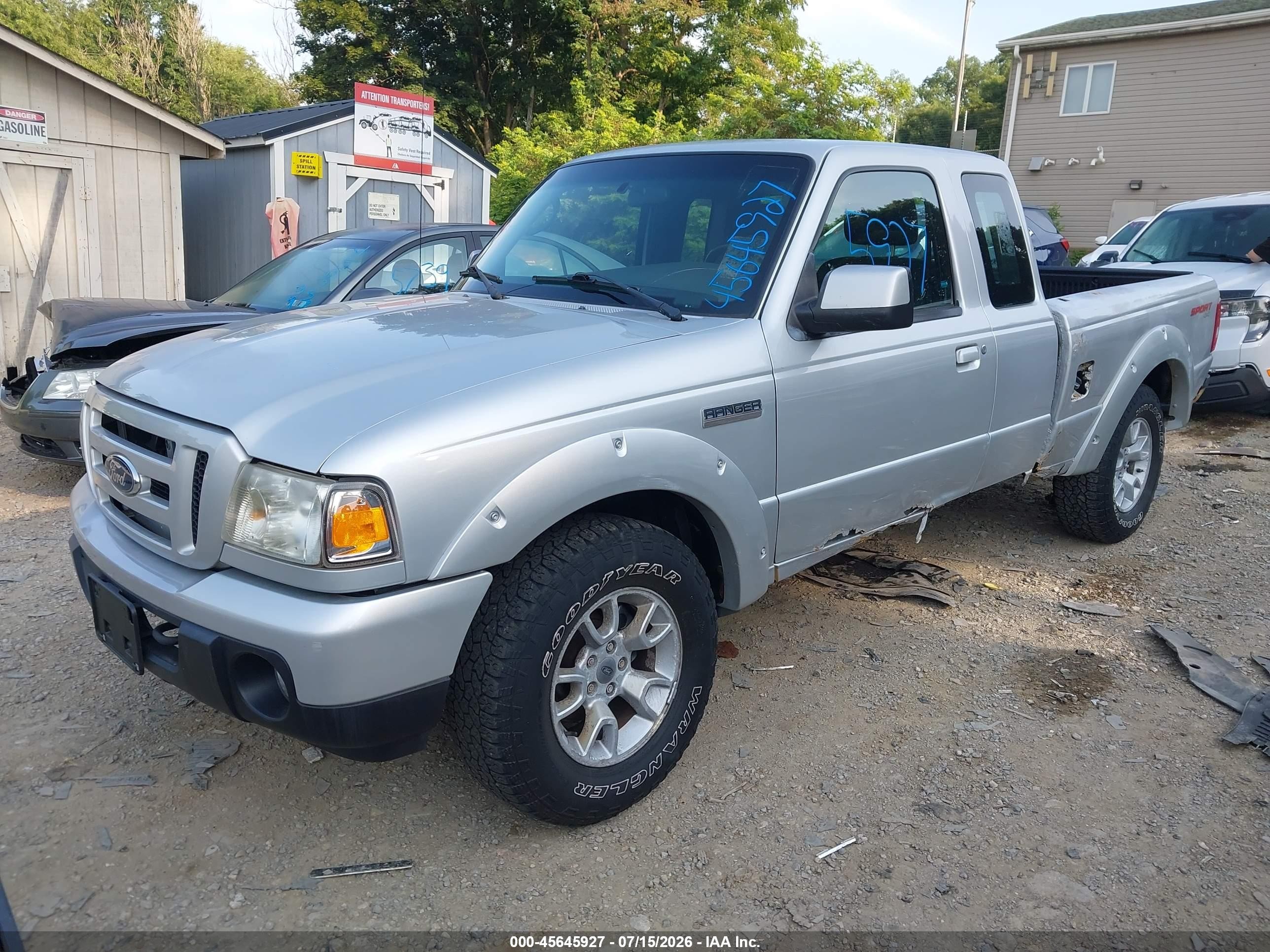 2010 Ford Ranger Sport/xlt Серебряный vin: 1FTLR4FEXAPA61488