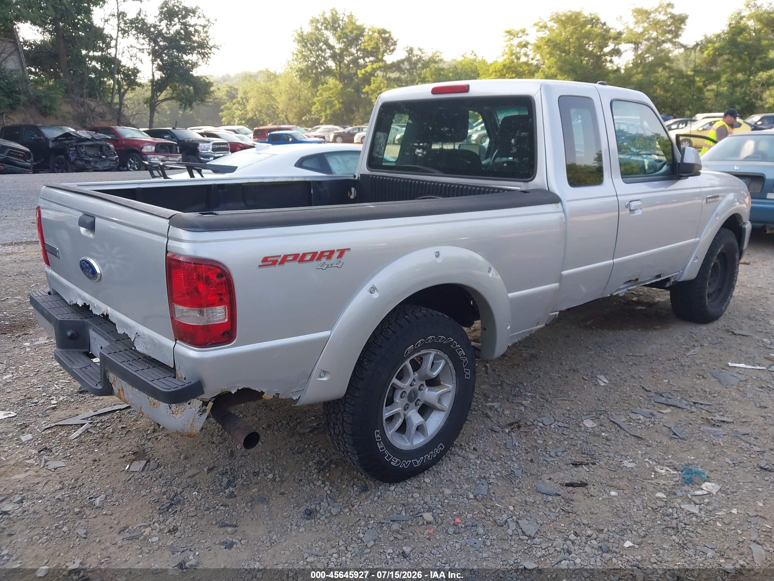 2010 Ford Ranger Sport/xlt Серебряный vin: 1FTLR4FEXAPA61488