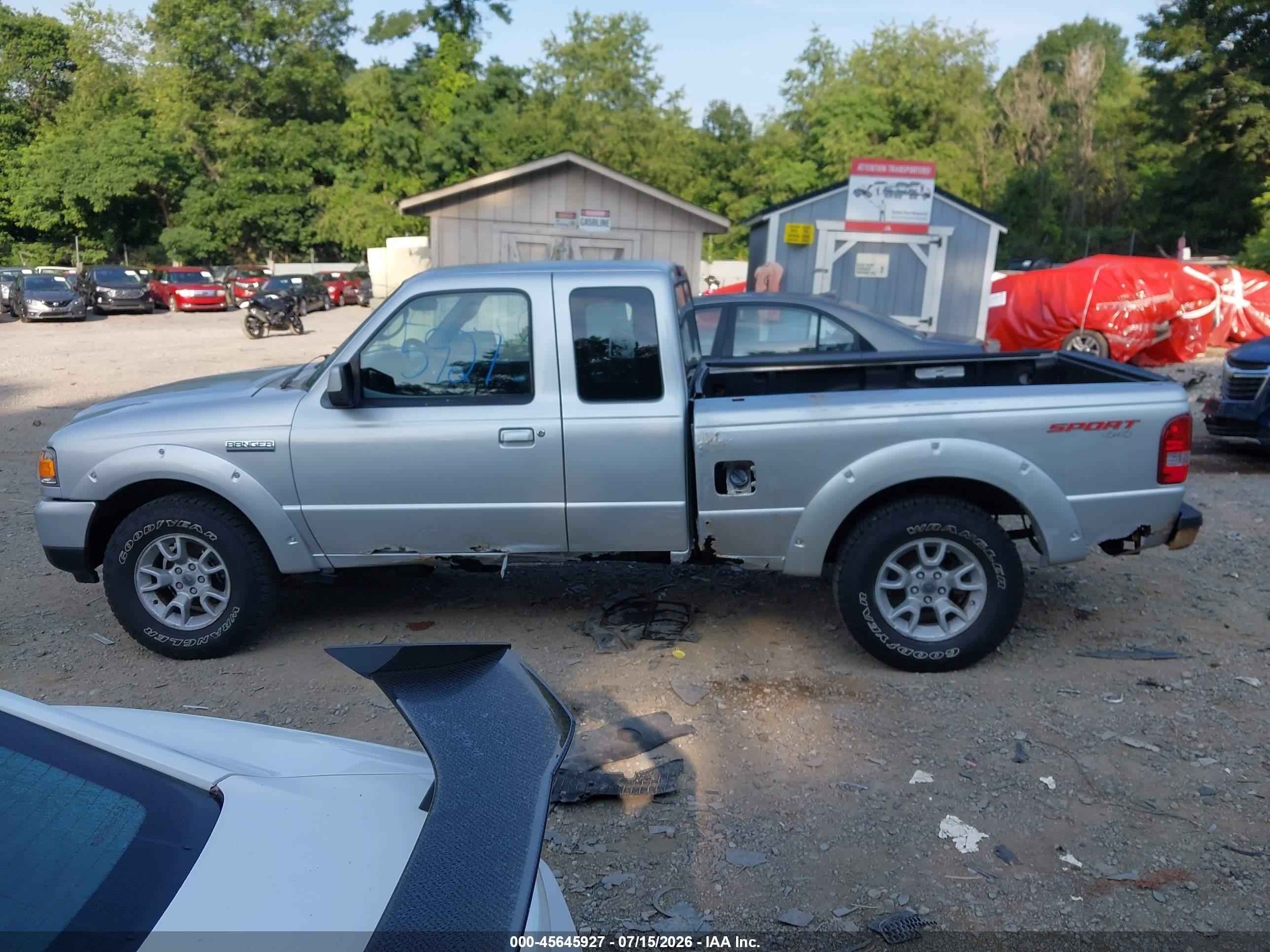 2010 Ford Ranger Sport/xlt Серебряный vin: 1FTLR4FEXAPA61488