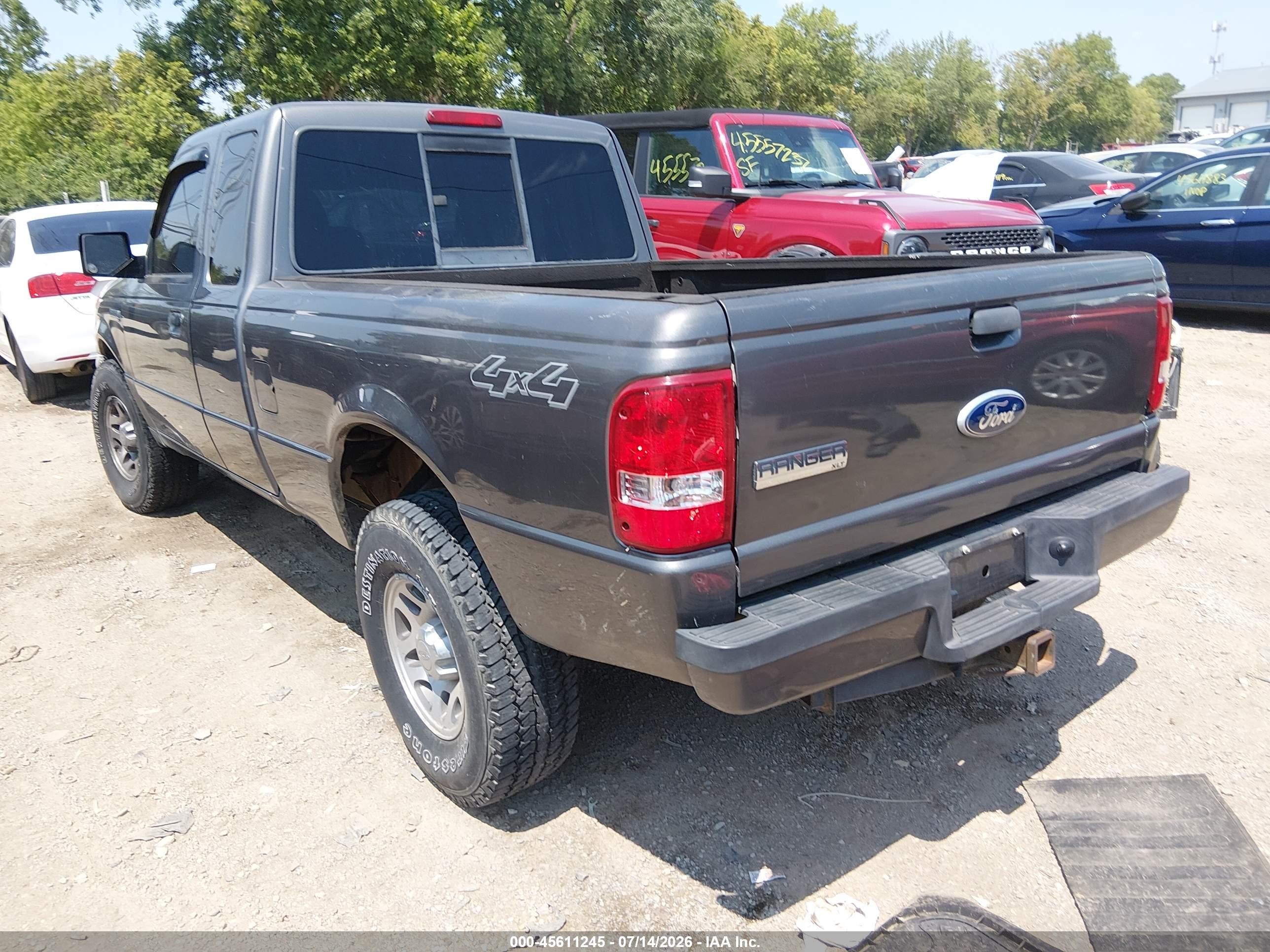 2011 Ford Ranger Xlt Gray vin: 1FTLR4FEXBPA17296