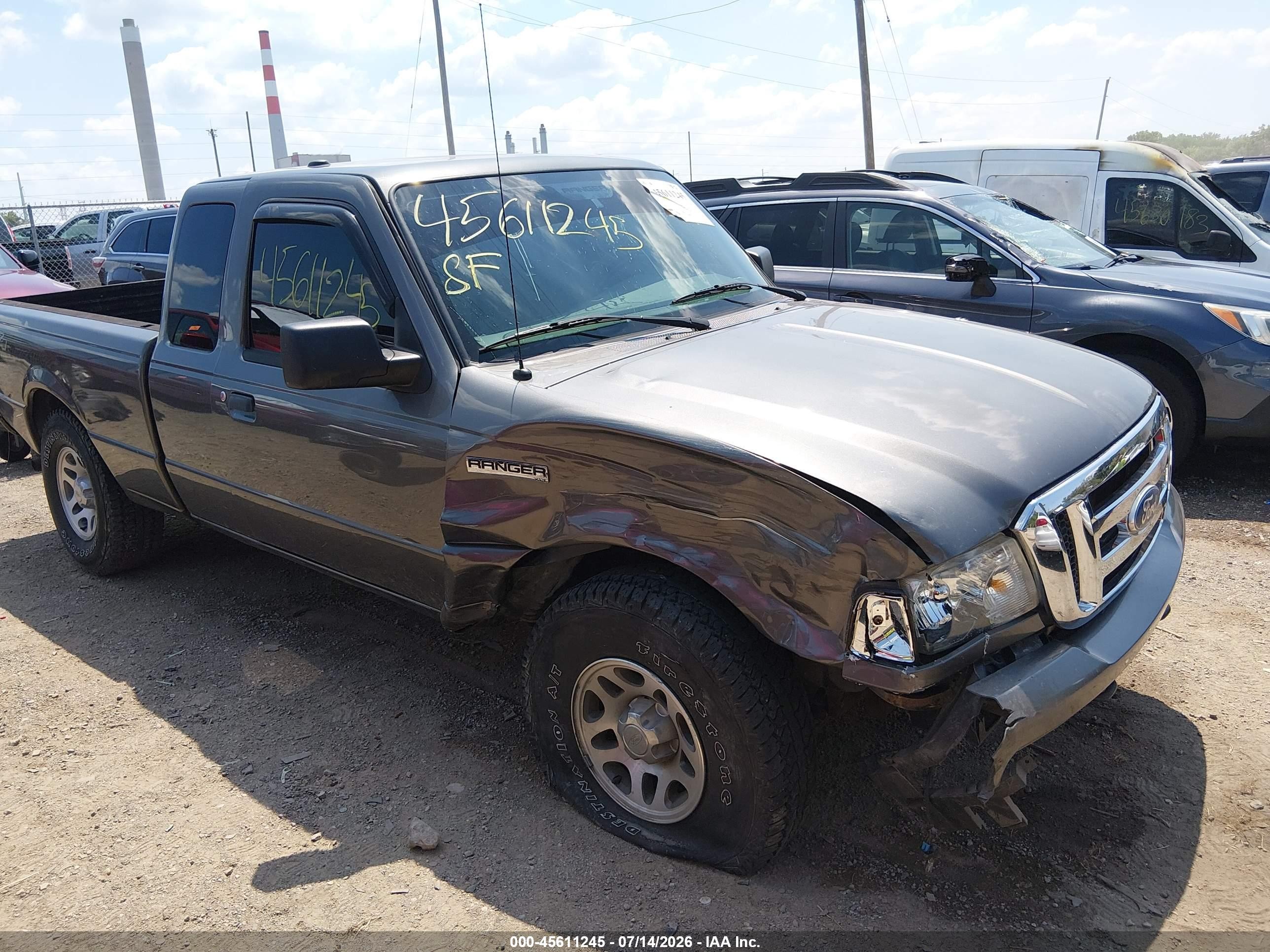2011 Ford Ranger Xlt Gray vin: 1FTLR4FEXBPA17296